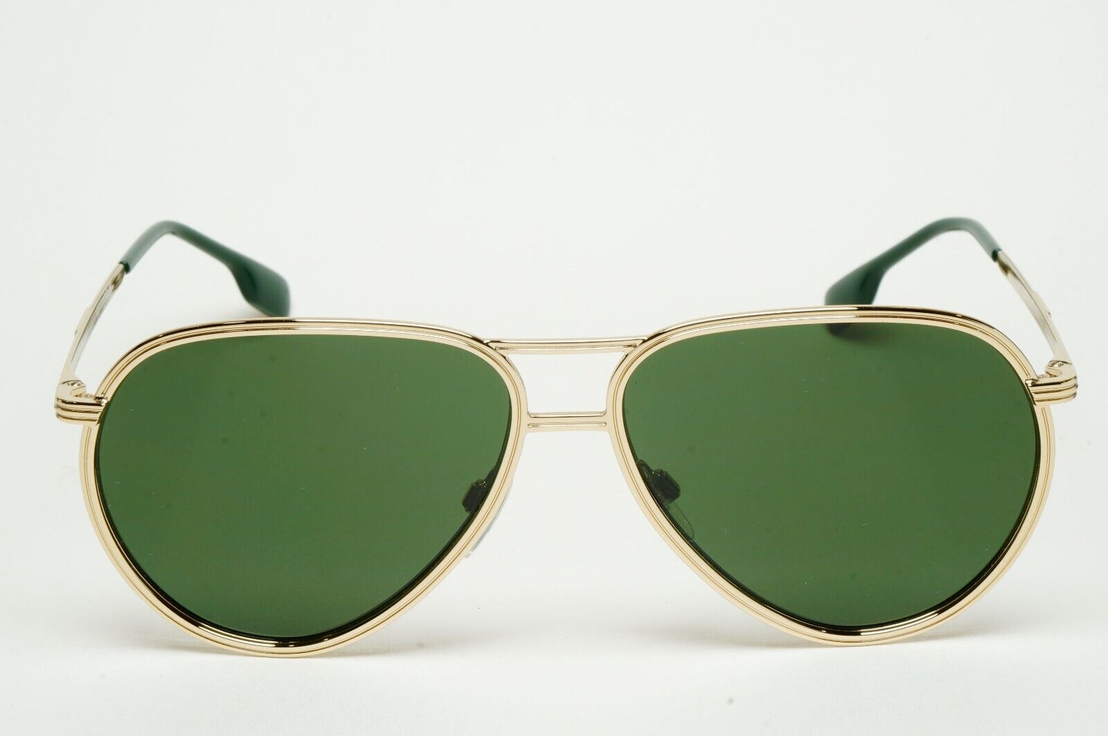 Burberry Sunglasses Scott Light Gold Green Metal Pilot BE 3135 1109/71 59mm