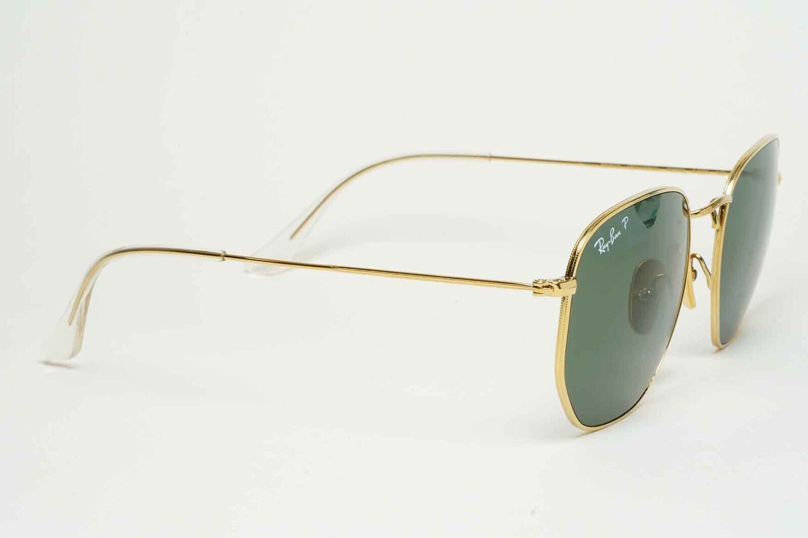 Ray-Ban Sunglasses Hexagonal Titanium Polarised Gold Green RB 8148 9216/58 54mm