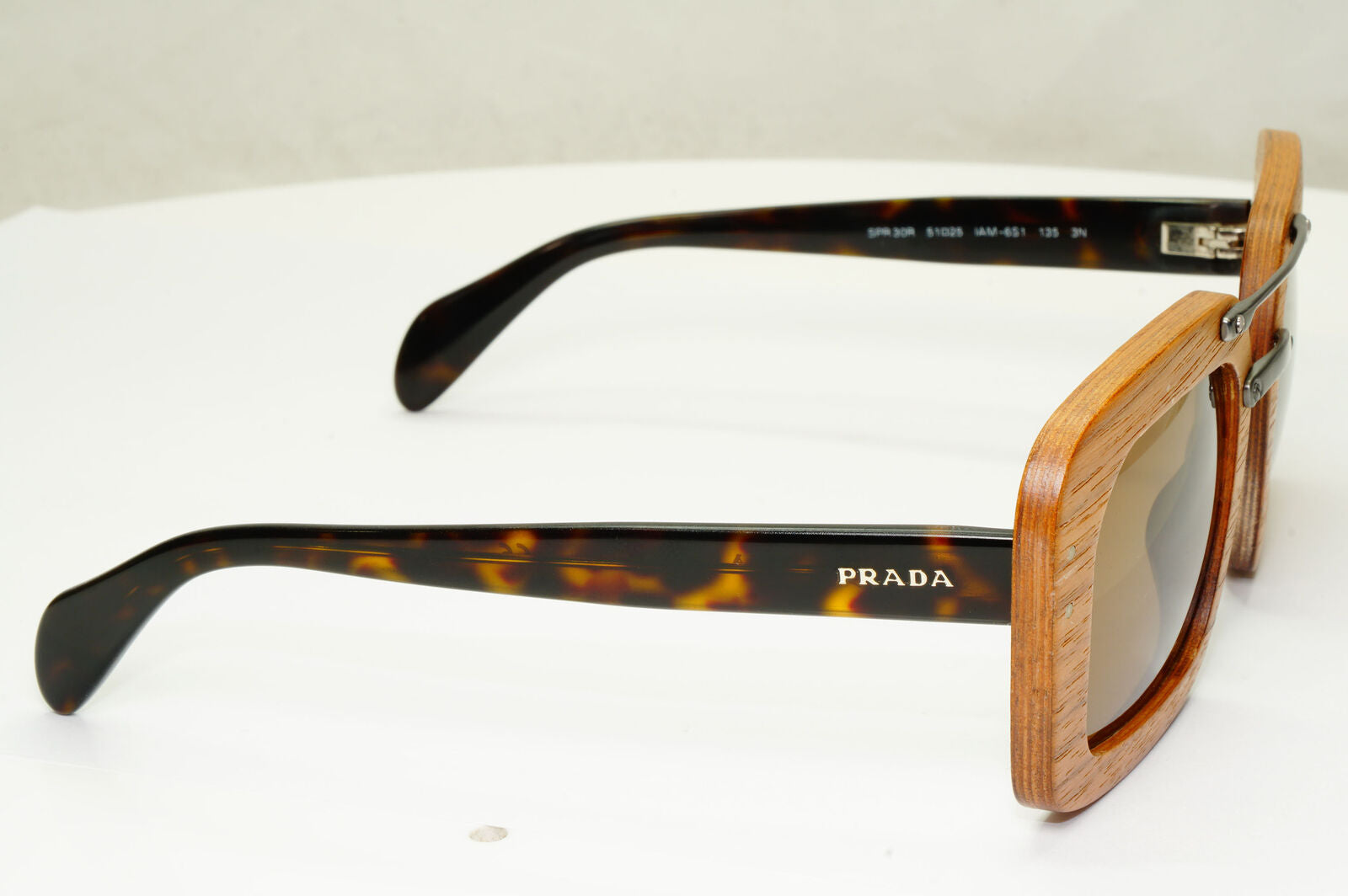 Prada 2015 Wood Sunglasses Brown Square Fashion PR30RS SPR 30R IAM-6S1 290323