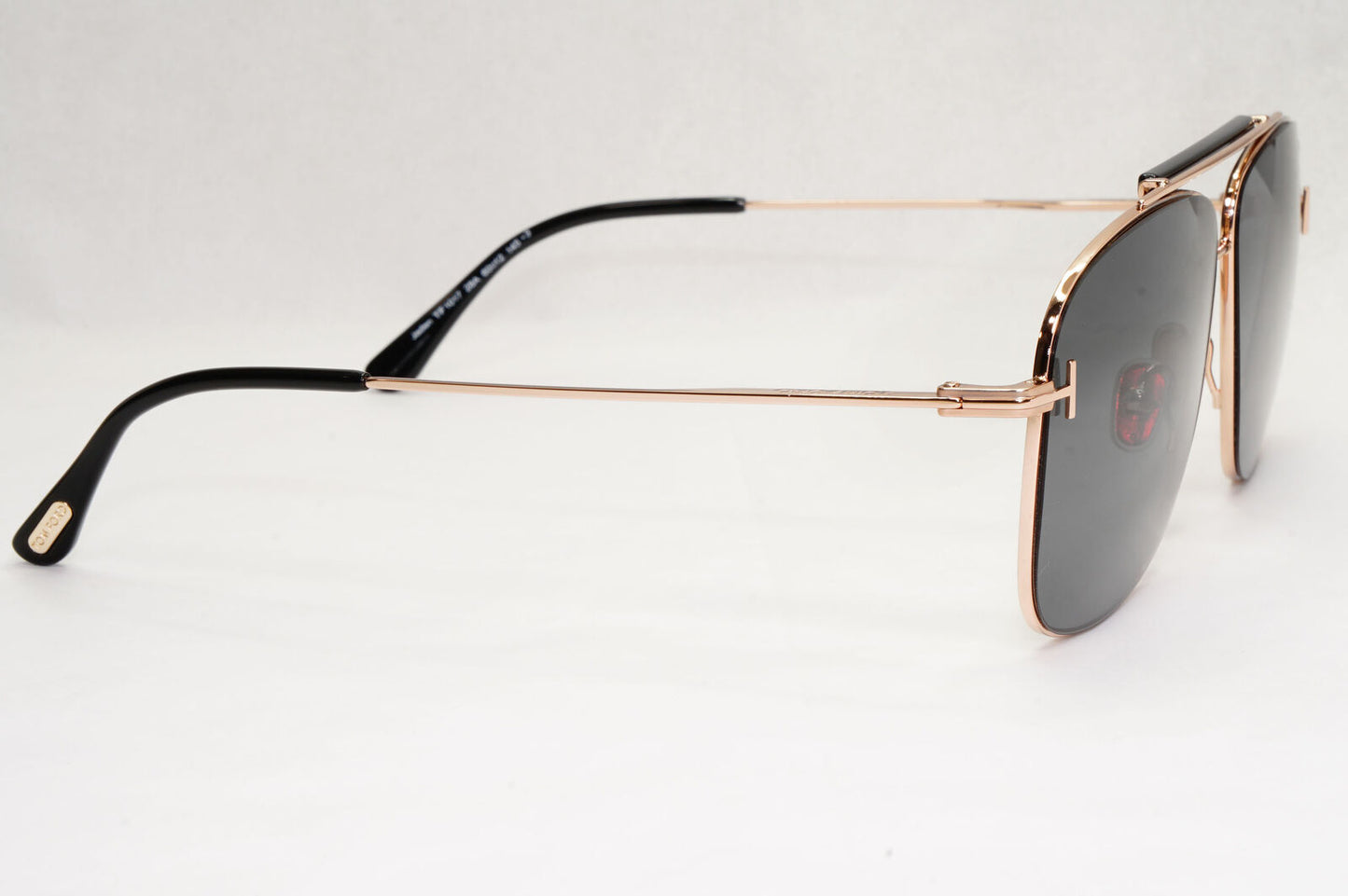 Tom Ford Sunglasses Jaden Gold Grey Metal Pilot Square FT1017 TF 1017 28A