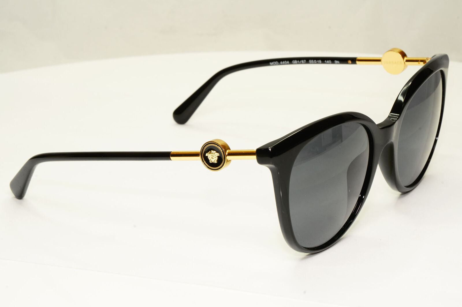 Versace Sunglasses Black Gold Medusa Grey Square MOD VE 4404 GB1/87 55mm