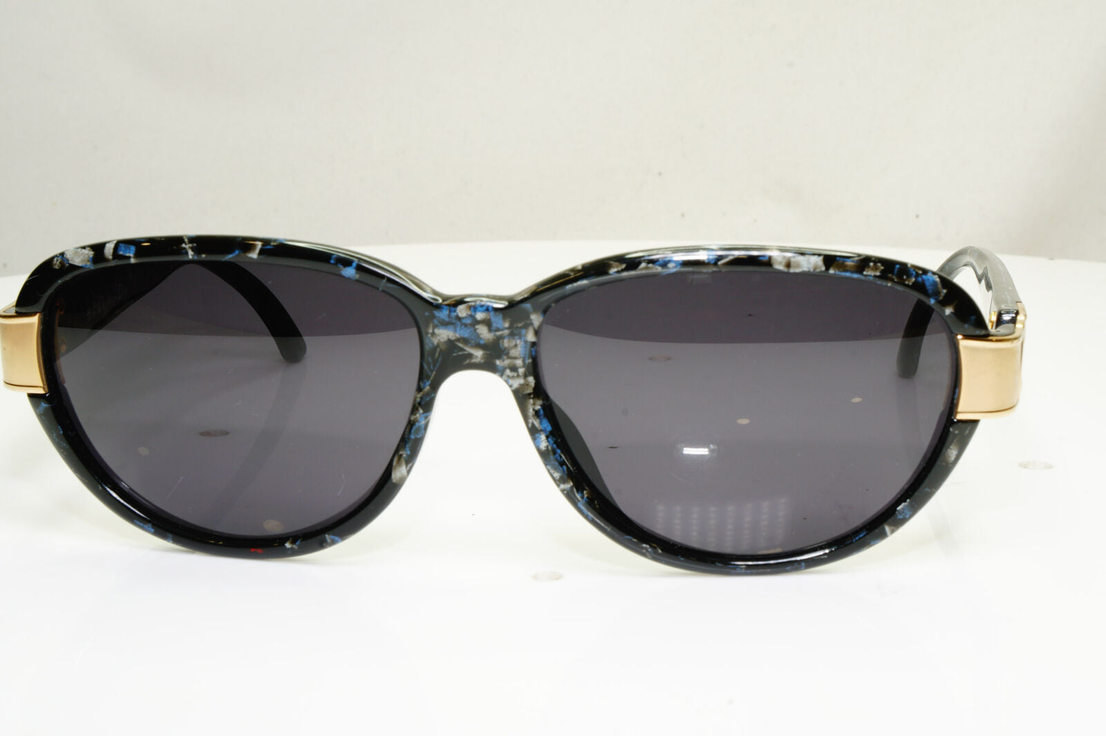 Authentic DIOR Womens 1995 Vintage Austria Sunglasses Marble Gold 2917 95 30534