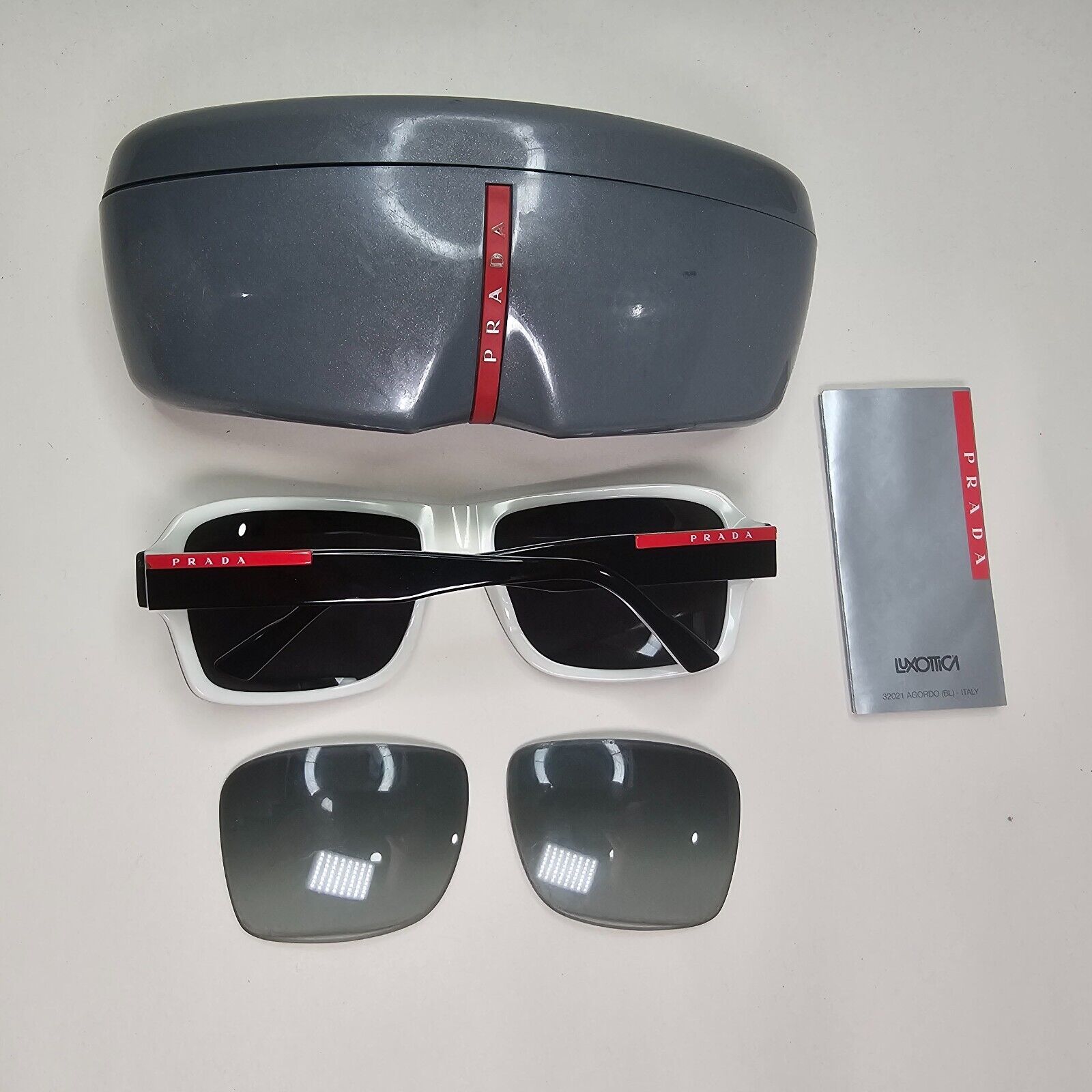 Prada Sunglasses 2009 Vintage Black Square PS05LS SPS 05L AAM-3M1 60mm 171024