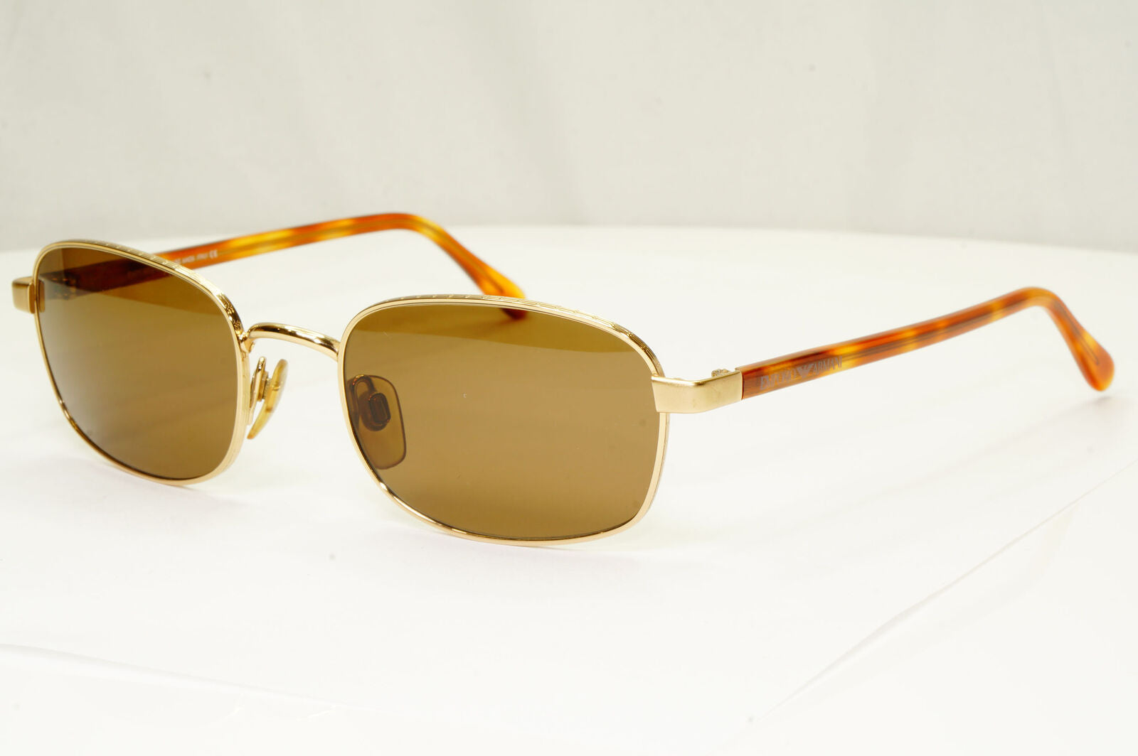 Emporio Armani 1997 Vintage Sunglasses Mens Womens Gold Square 070-S 773