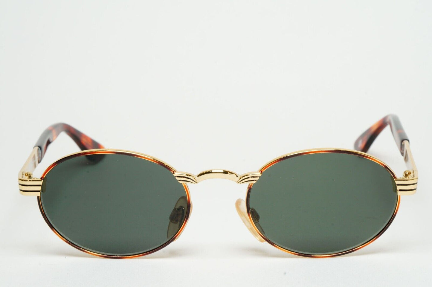 Versus Sunglasses 1996 by Gianni Versace Vintage Gold Oval MOD F07 COL 36M