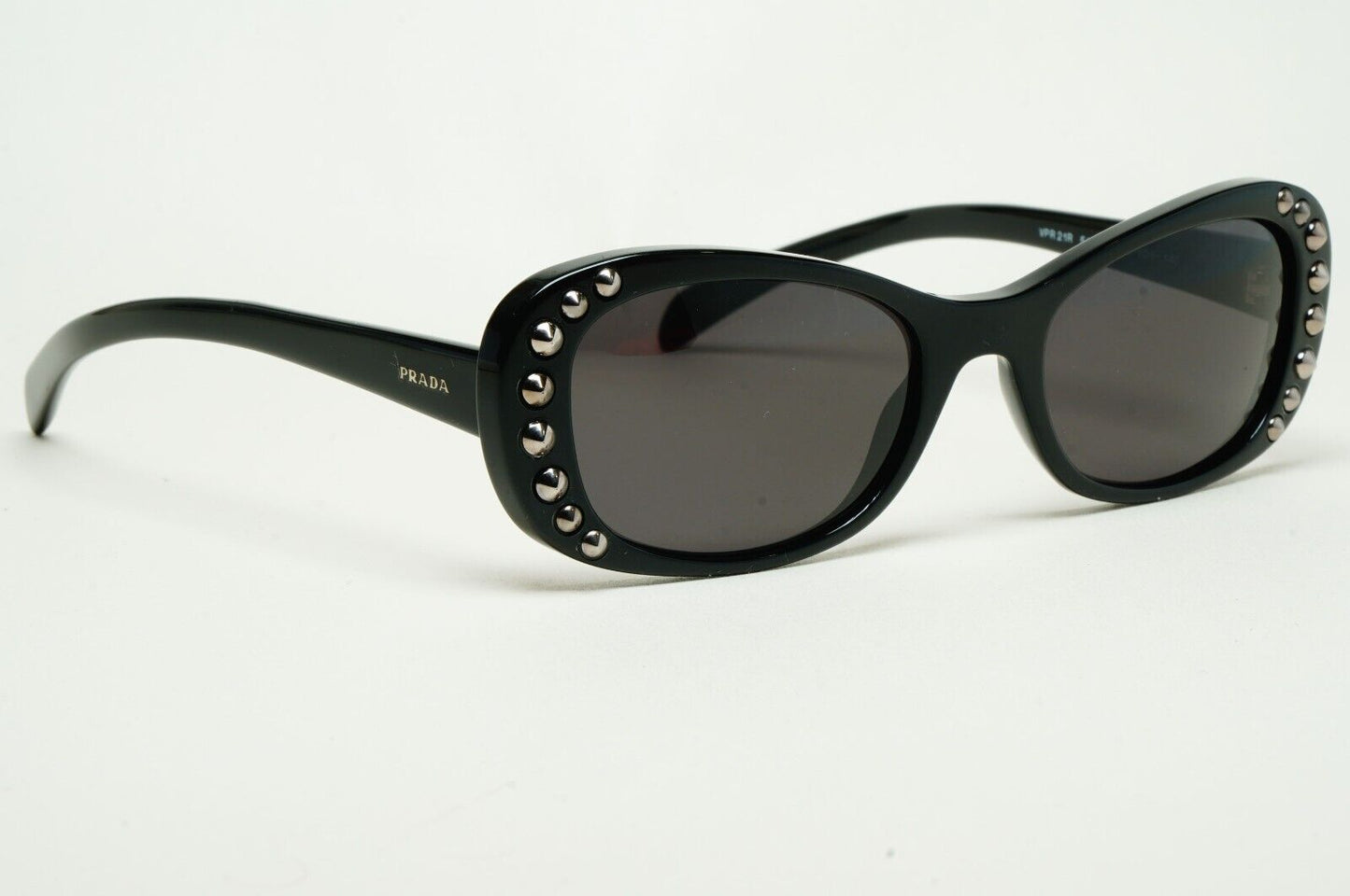 Prada Sunglasses 2014 Studded Black Glossy PR21RV VPR 21R 1AB-1O1 51mm 231124