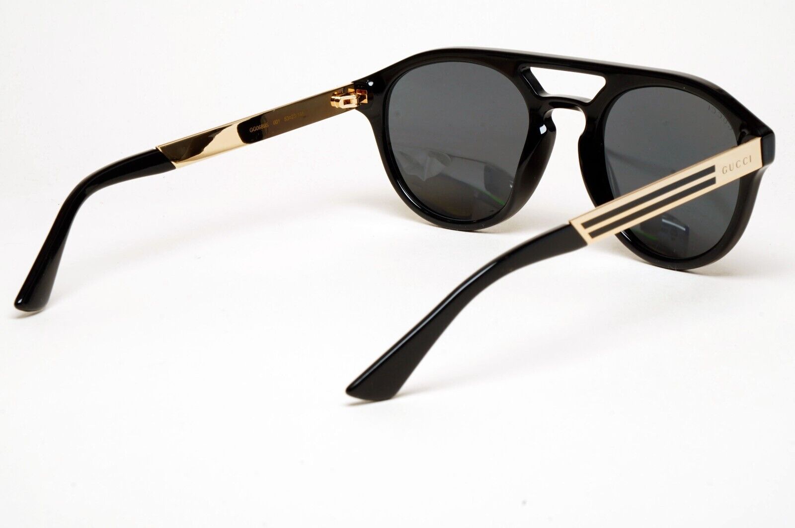Gucci Sunglasses 2020 Black Gold grey Pilot GG0689S 001 53mm 250125