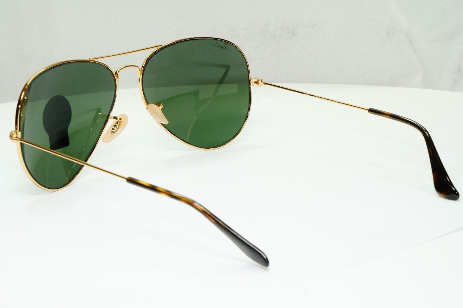 Ray-Ban Sunglasses Aviator Gold Arista Green G15 Large Metal RB 3025 181 62mm