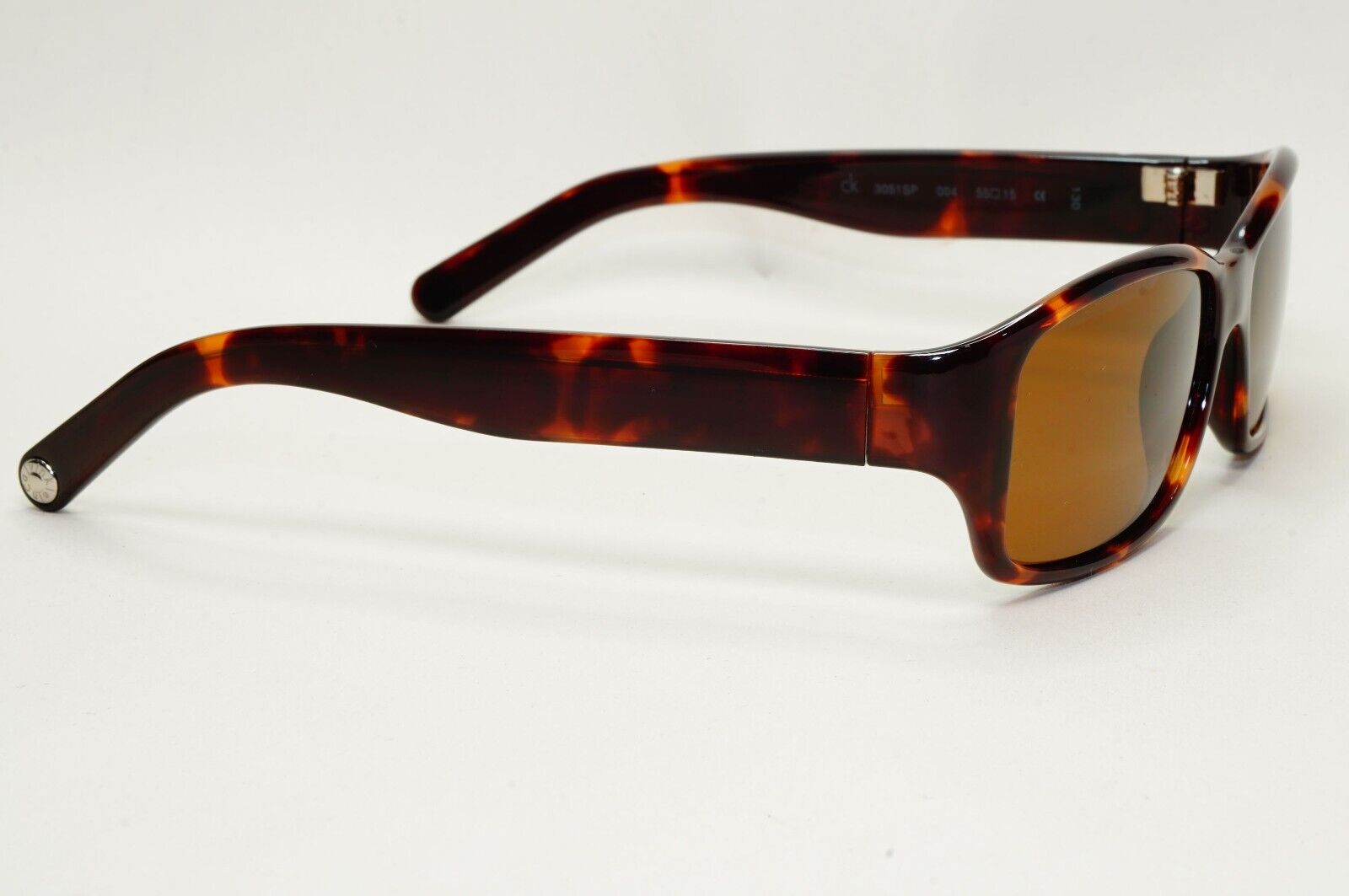 Calvin Klein Sunglasses 2005 Vintage Polarized Brown Tortoise 3051SP 004 121124