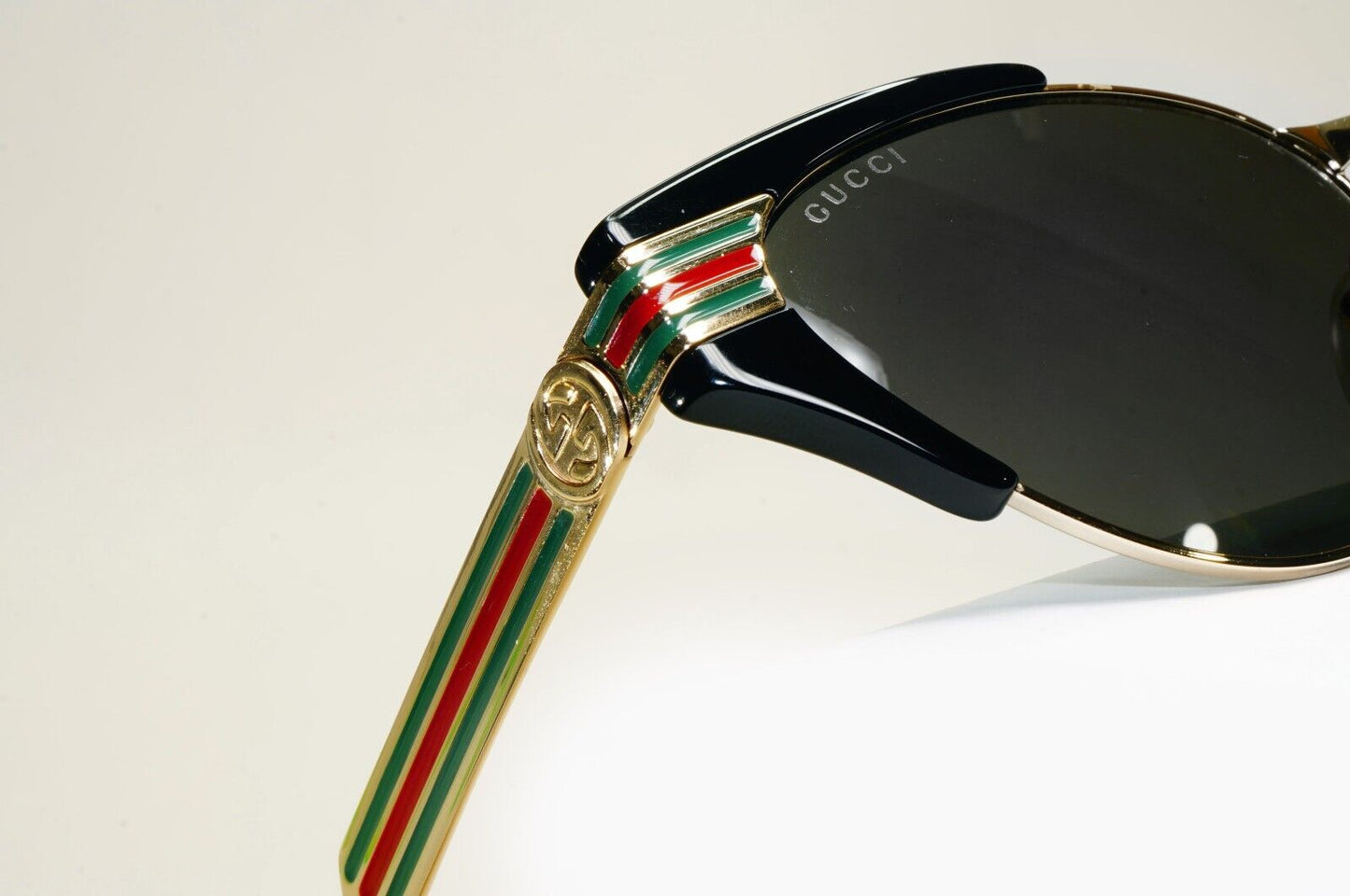 Gucci Sunglasses 2019 Square Cat Eye Gold Black Grey GG 0522S 001 55mm 081124