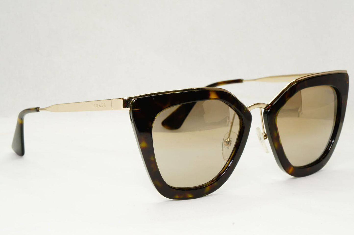 Prada Sunglasses Brown Gold Mirror Cinema Catwalk PR53SS SPR 53S 2AU-6O0