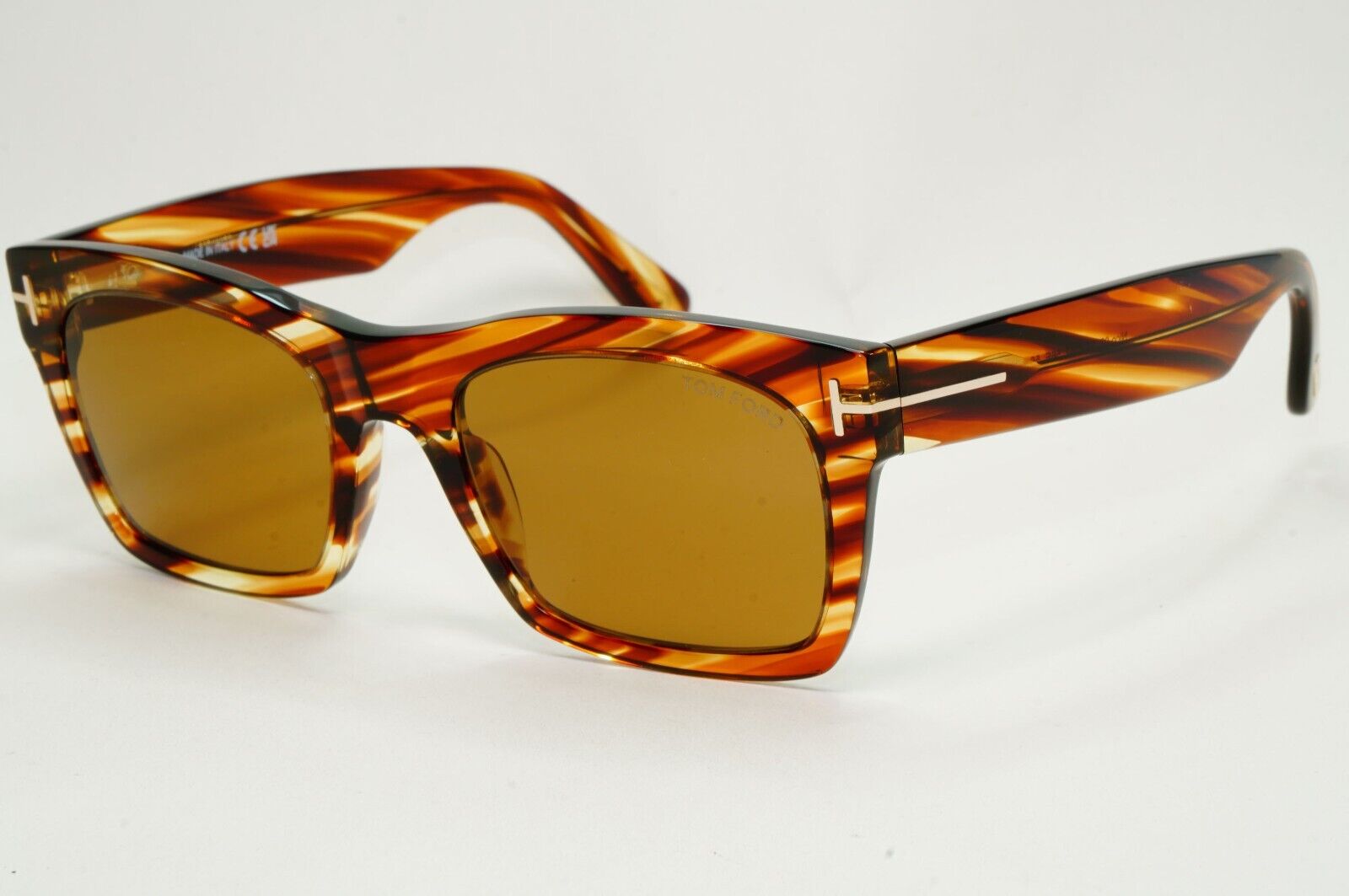 Tom Ford Sunglasses Nico-02 Brown Transparent Honey FT1062 TF 1062 56E