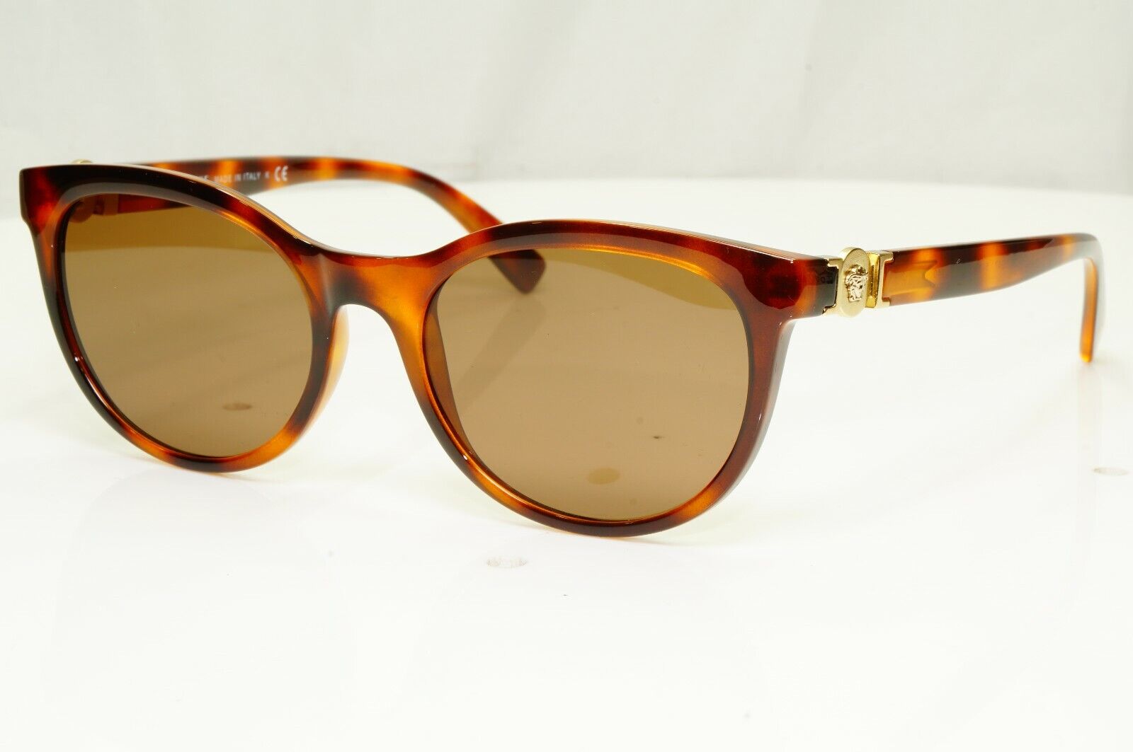 Authentic Versace Womens Sunglasses Gold Medusa Havana Brown MOD 3247 5119