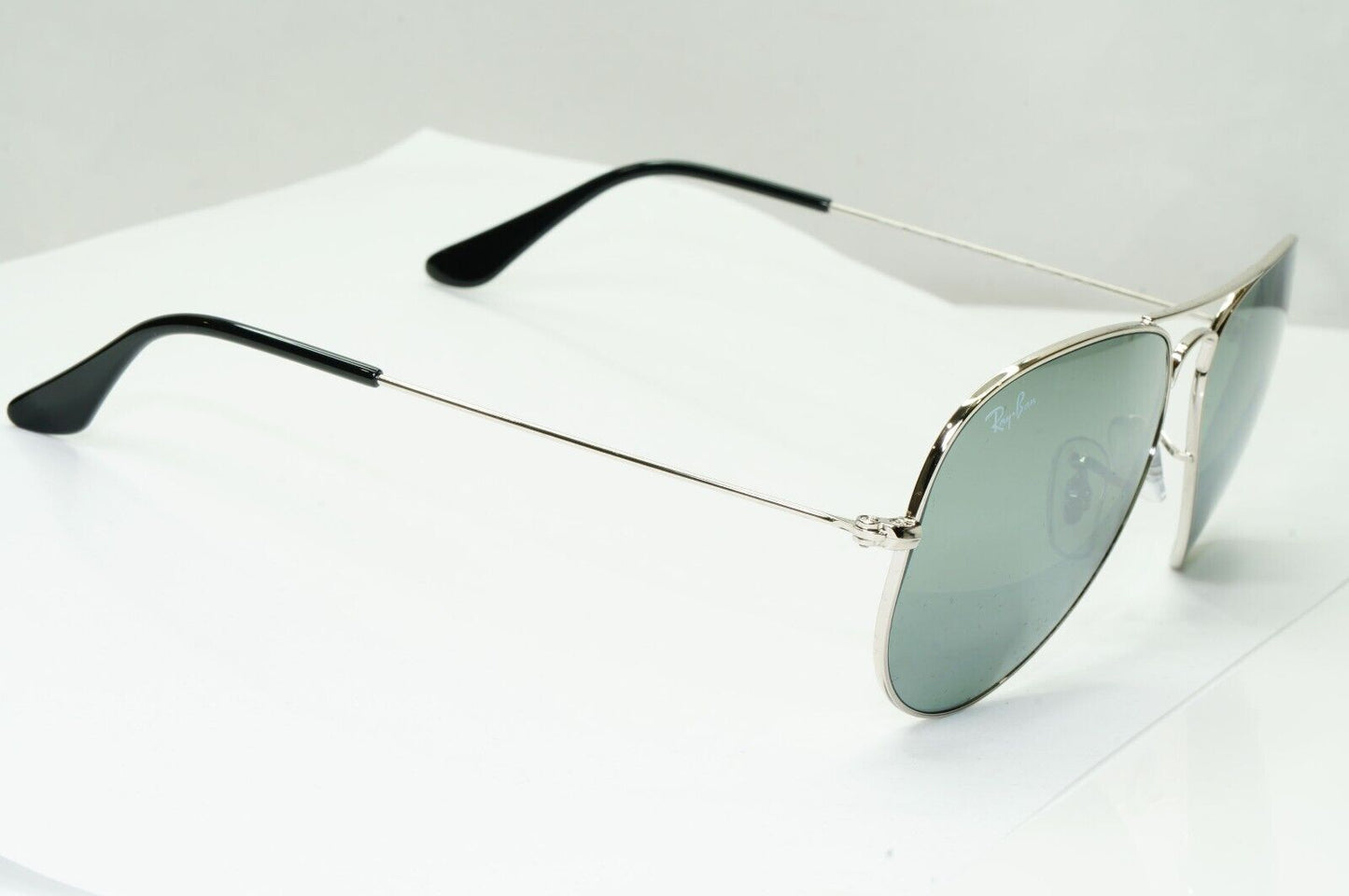 Ray-Ban Sunglasses Aviator Silver Grey Mirror Glass Lens Pilot RB 3025 58mm
