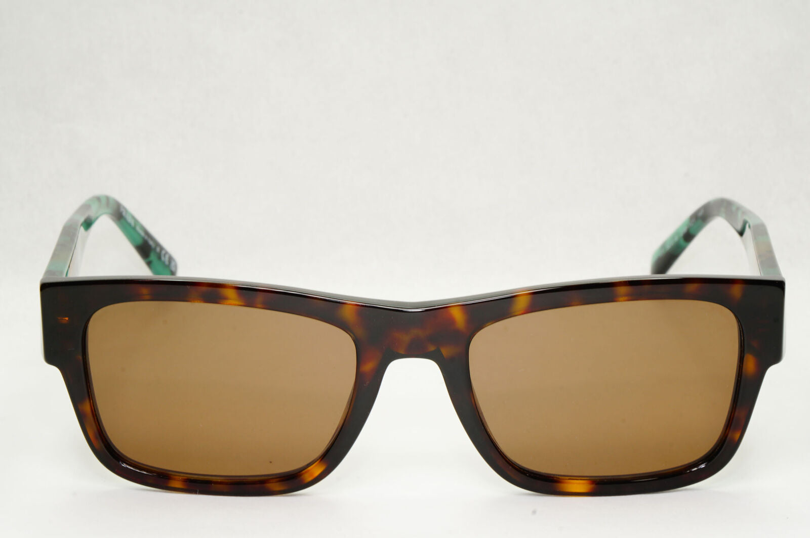 Prada Sunglasses Brown Lens Green Havana Tortoise PR15YV VPR 15Y 23B-1O1 52mm
