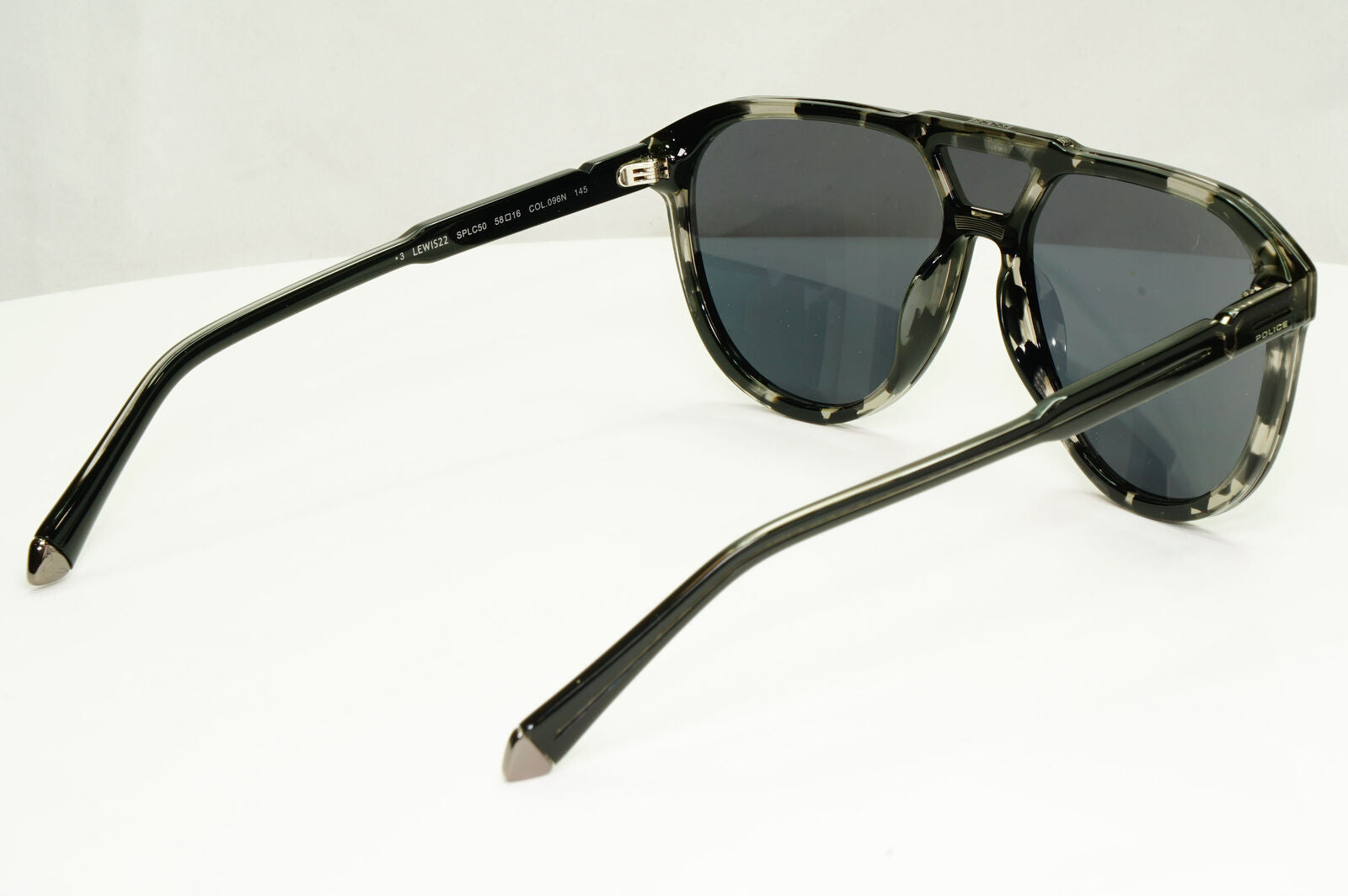 Police Lewis Hamilton F1 Sunglasses Black Grey Marble Pilot 22 SPL C50 COL 096N