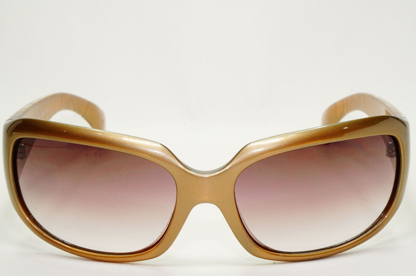 Calvin Klein Sunglasses 2005 Vintage Brown Wrap Gradient 838S 155 121124