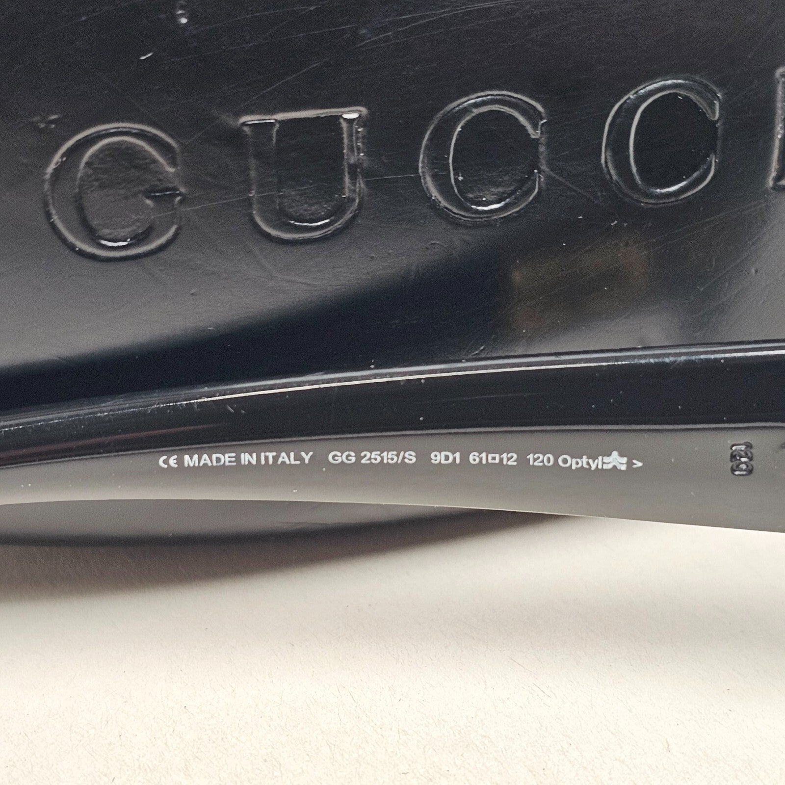 Gucci Sunglasses 1999 Vintage Rectangle Brown Honey Green GG 2515/S 9D1 100325