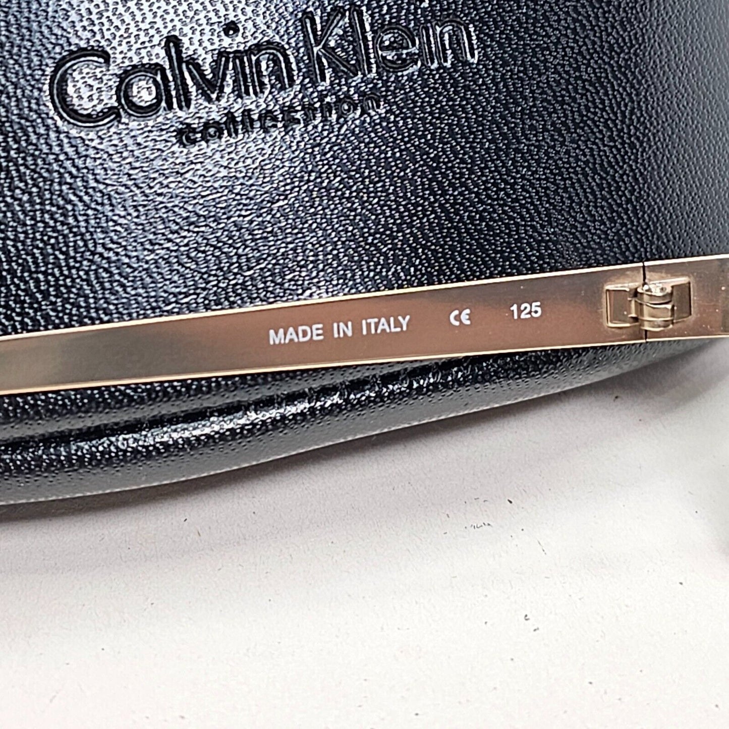 Calvin Klein Sunglasses 2005 Vintage Bronze Grey Metal Wrap 466S 501 121124