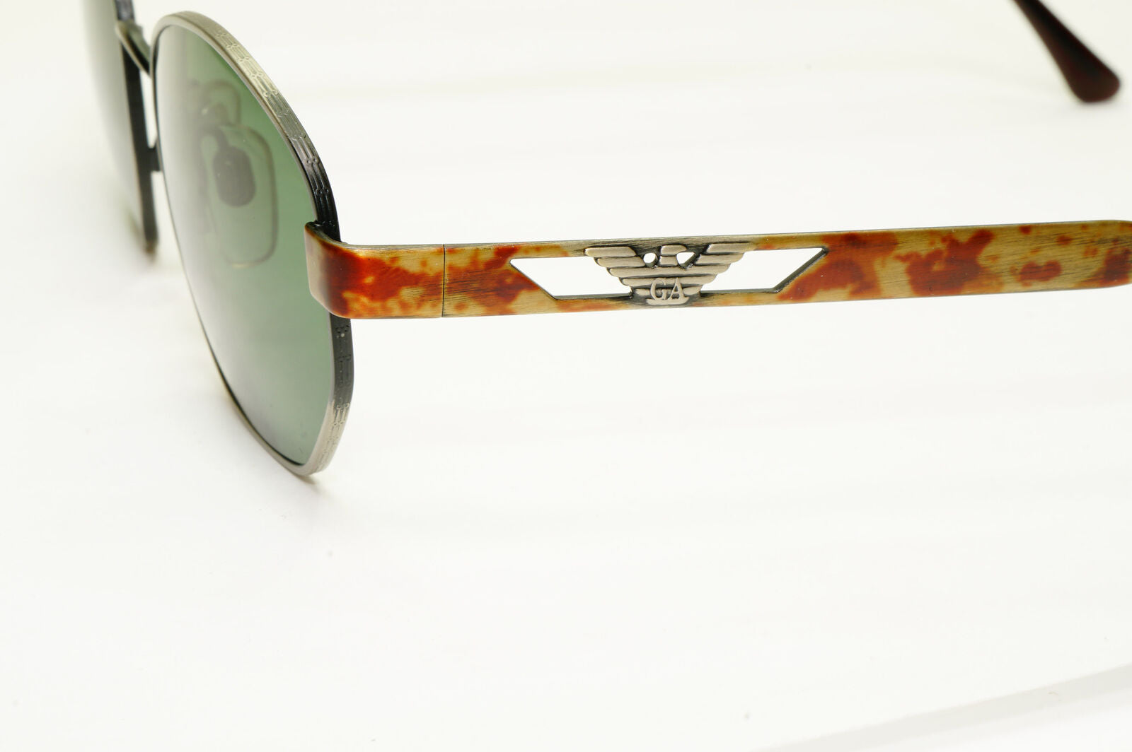 Emporio Armani 1997 Vintage Sunglasses Mens Womens Green Brown Eagle 035-S 872