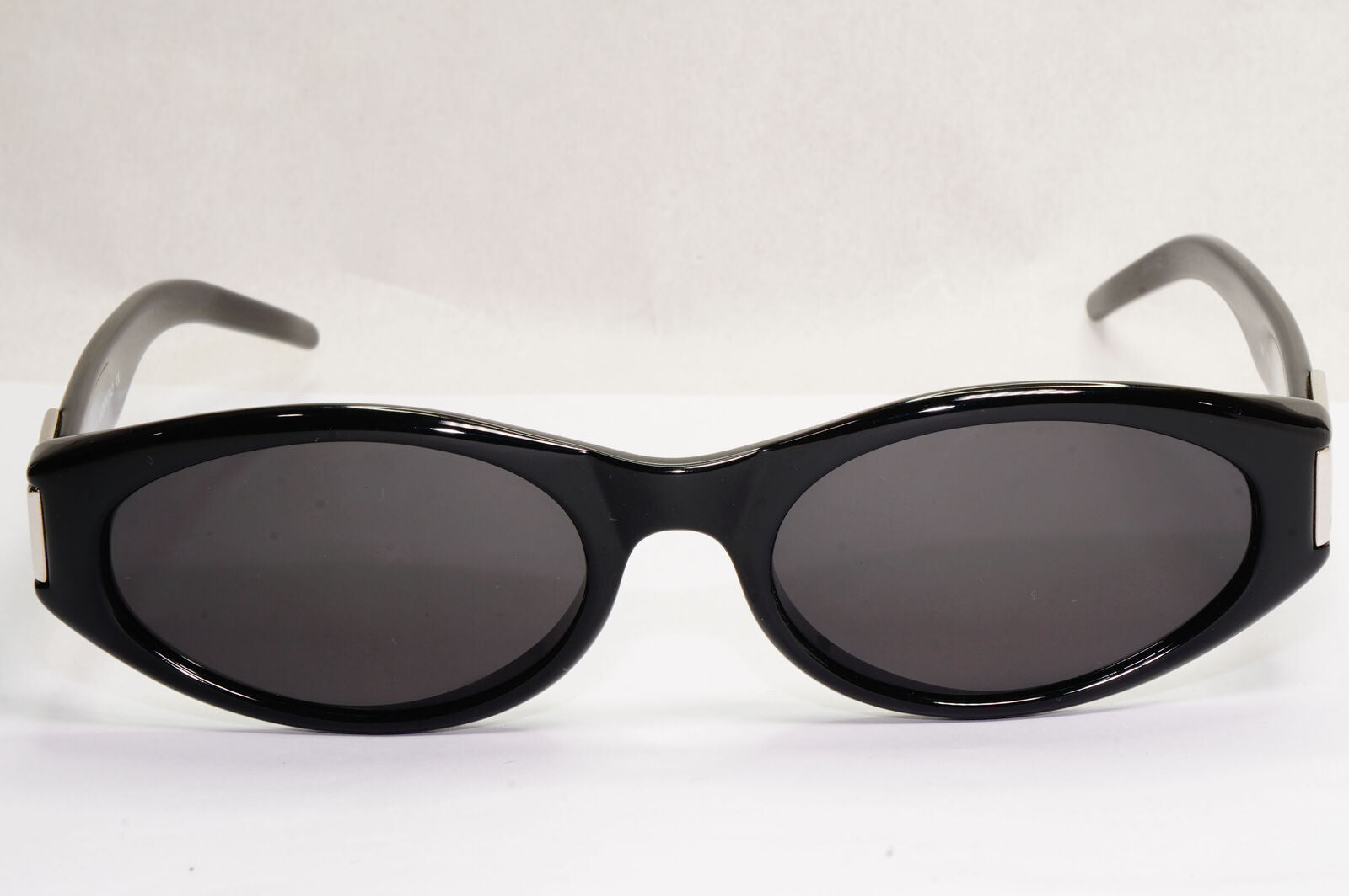 Gucci Sunglasses 1998 Vintage Black Silver Rectangle GG 2411/S D28 55mm 180224