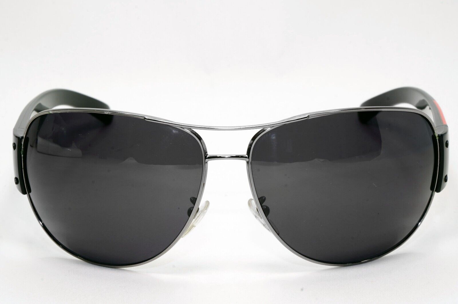 Prada Sunglasses 2004 Vintage Large Pilot Black PS54ES SPS 54E 5AV-1A1 021124
