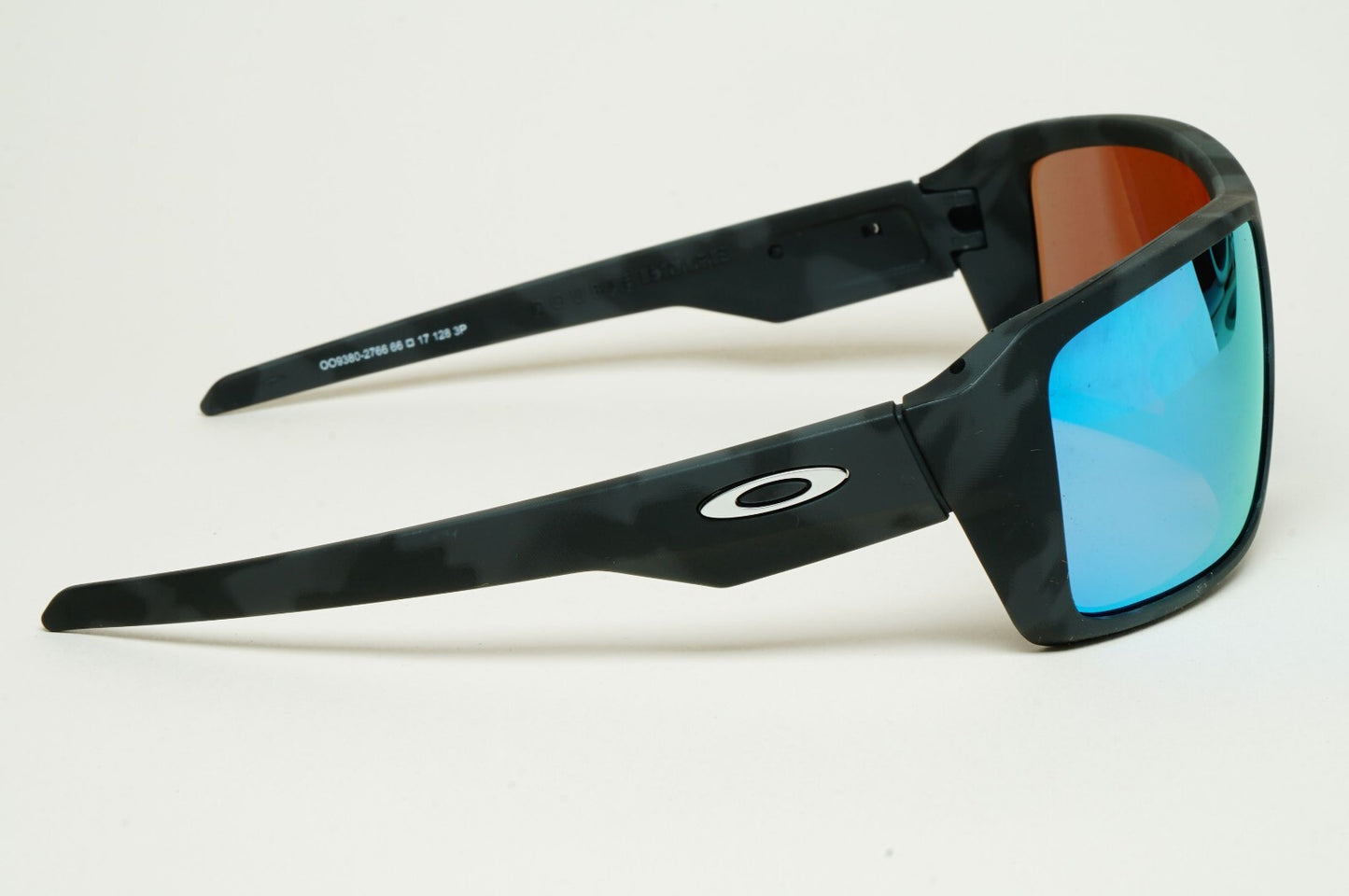 Oakley Sunglasses Polarised Double Edge Black Camo Blue Deep Water OO9380 27