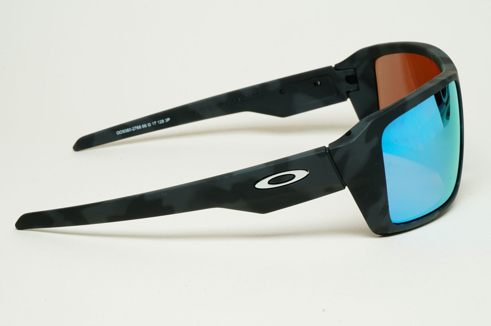 Oakley Sunglasses Polarised Double Edge Black Camo Blue Deep Water OO9380 27