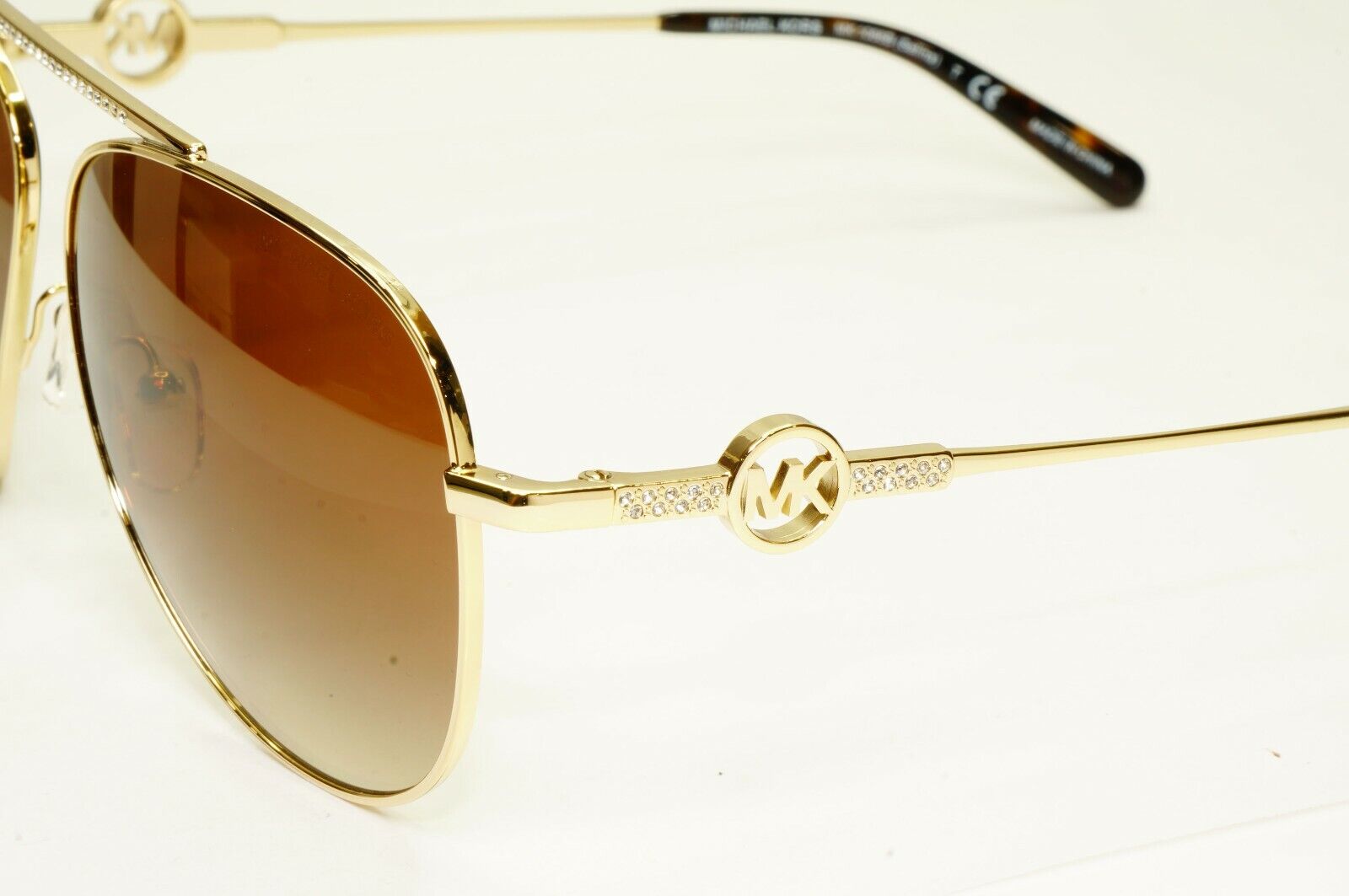 Michael Kors Sunglasses Pilot Gold Brown Gradient MK 1066-B Salina 1001/13