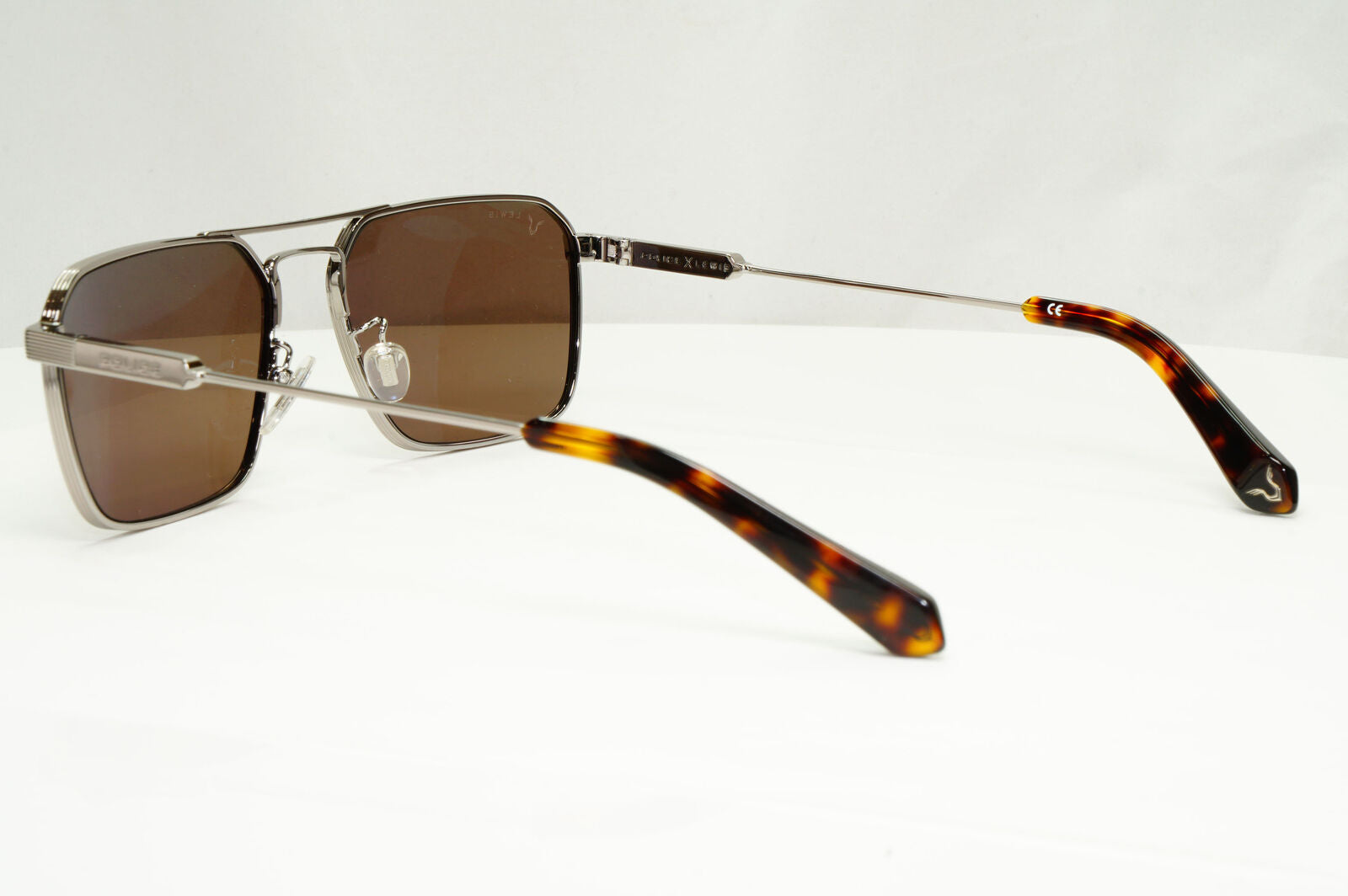 Police Lewis Hamilton F1 Sunglasses Ruthenium Gunmetal Brown SPL A23 COL 0509