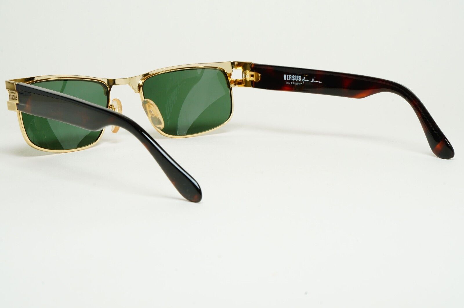 Versus Sunglasses 1996 by Gianni Versace Vintage Gold Green MOD F27 COL 36M