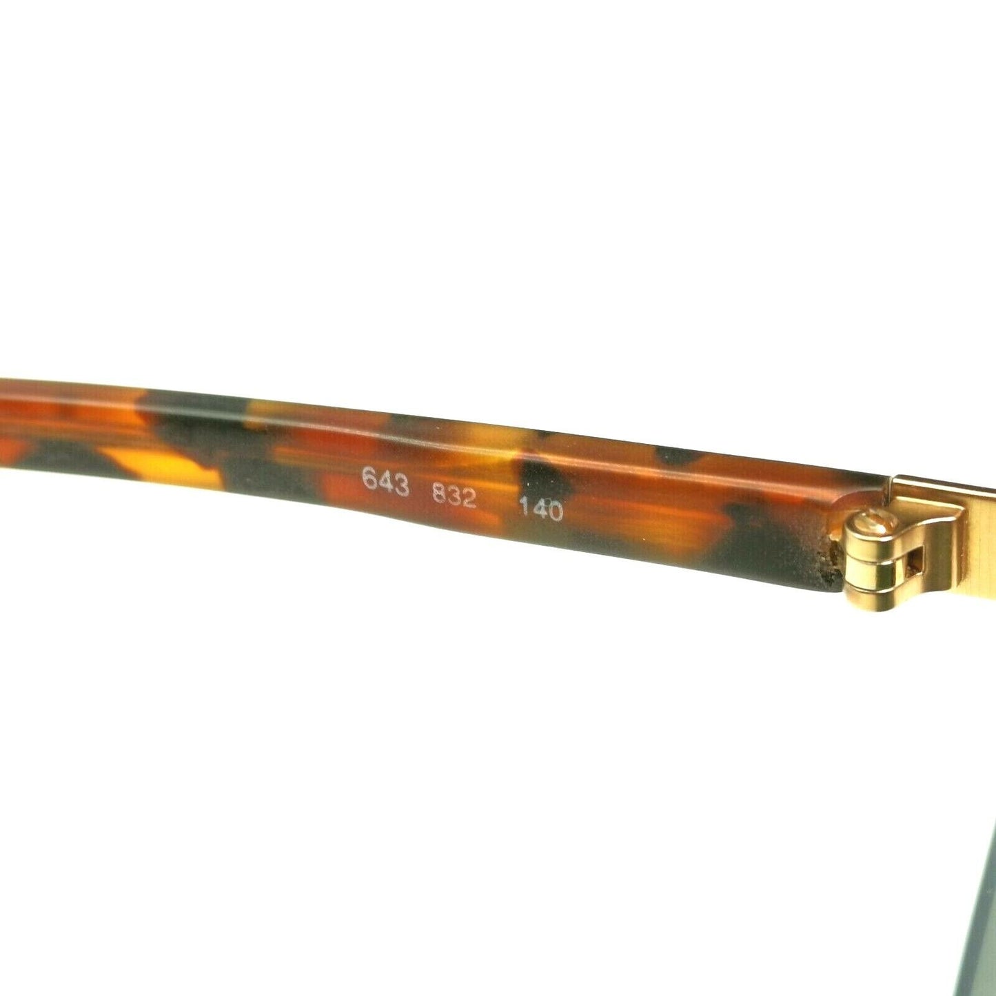 Giorgio Armani 1997 Gold Brown Vintage Retro Sunglasses Men Women 50mm 643 832