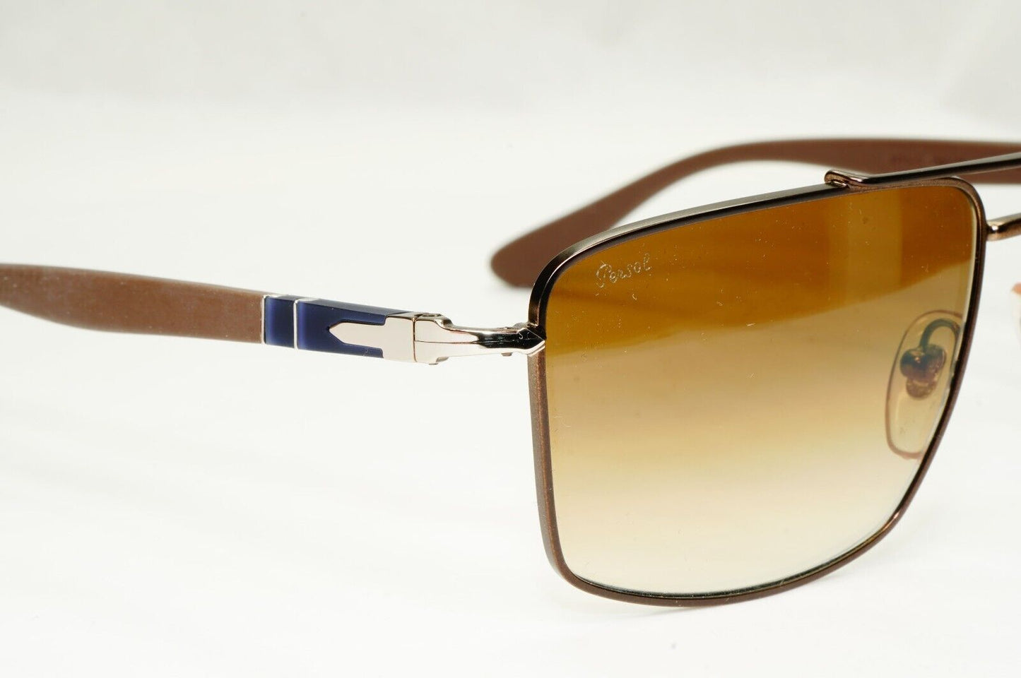 Persol Sunglasses 2013 Navigator Brown Gradient Metal Pilot 2430-S 1020/51 55mm