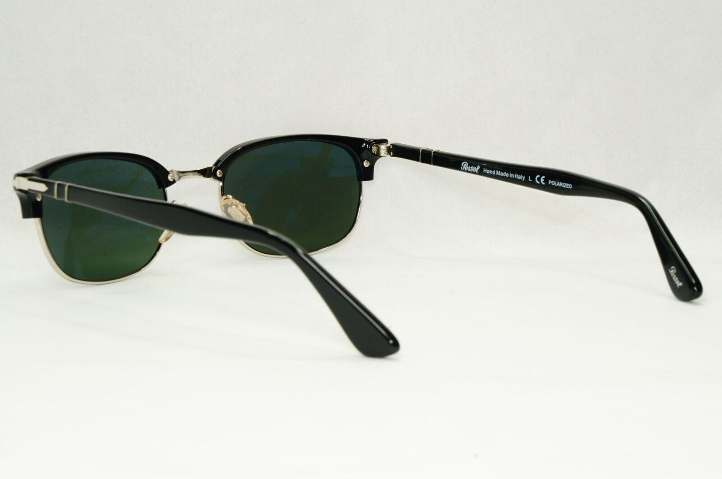 Persol Sunglasses 2015 Black Polarized Rectangle Grey Green 8139-S 95/58 52mm