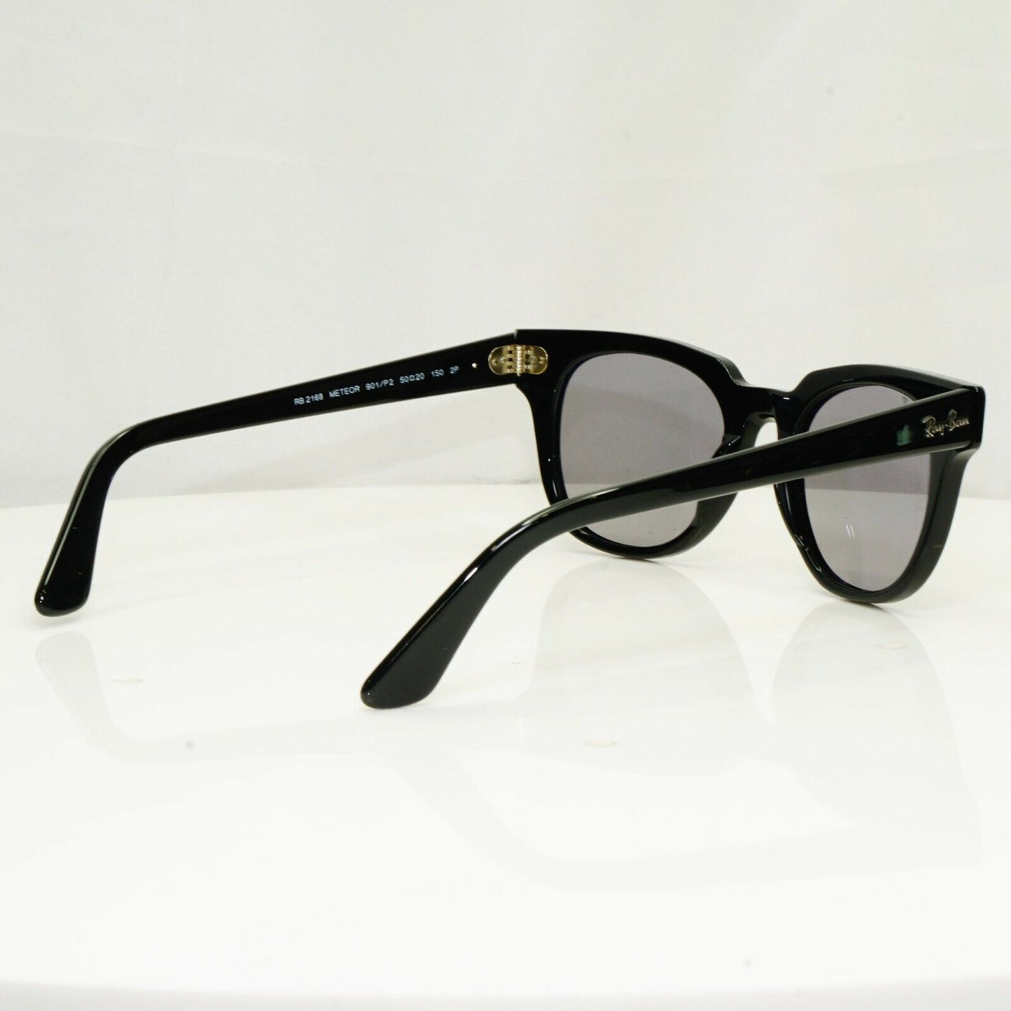 Ray-Ban Polarised Meteor Sunglasses Black Grey Mens Womens Mirror RB 2168 901/P2