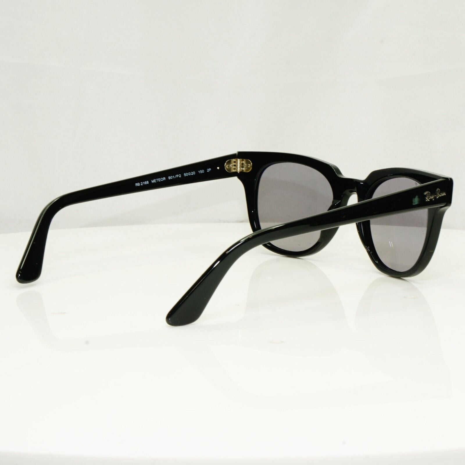 Ray-Ban Polarised Meteor Sunglasses Black Grey Mens Womens Mirror RB 2168 901/P2
