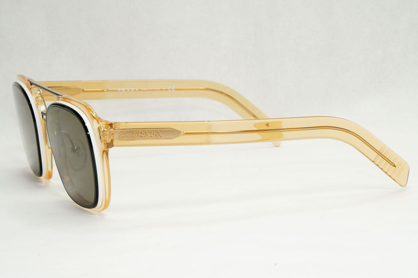 Prada Sunglasses Honey Transparent Caramel Naviator PR07WS SPR 07W 05L-5G1 50mm
