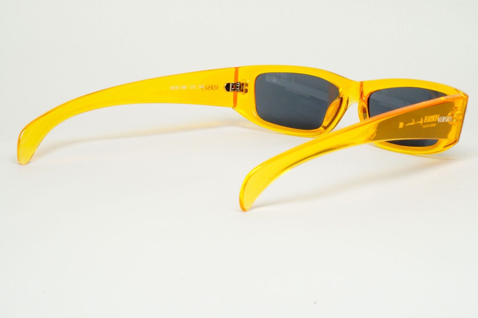 Versus Sunglasses 1996 by Gianni Versace Vintage Orange Grey MOD E80 COL 542
