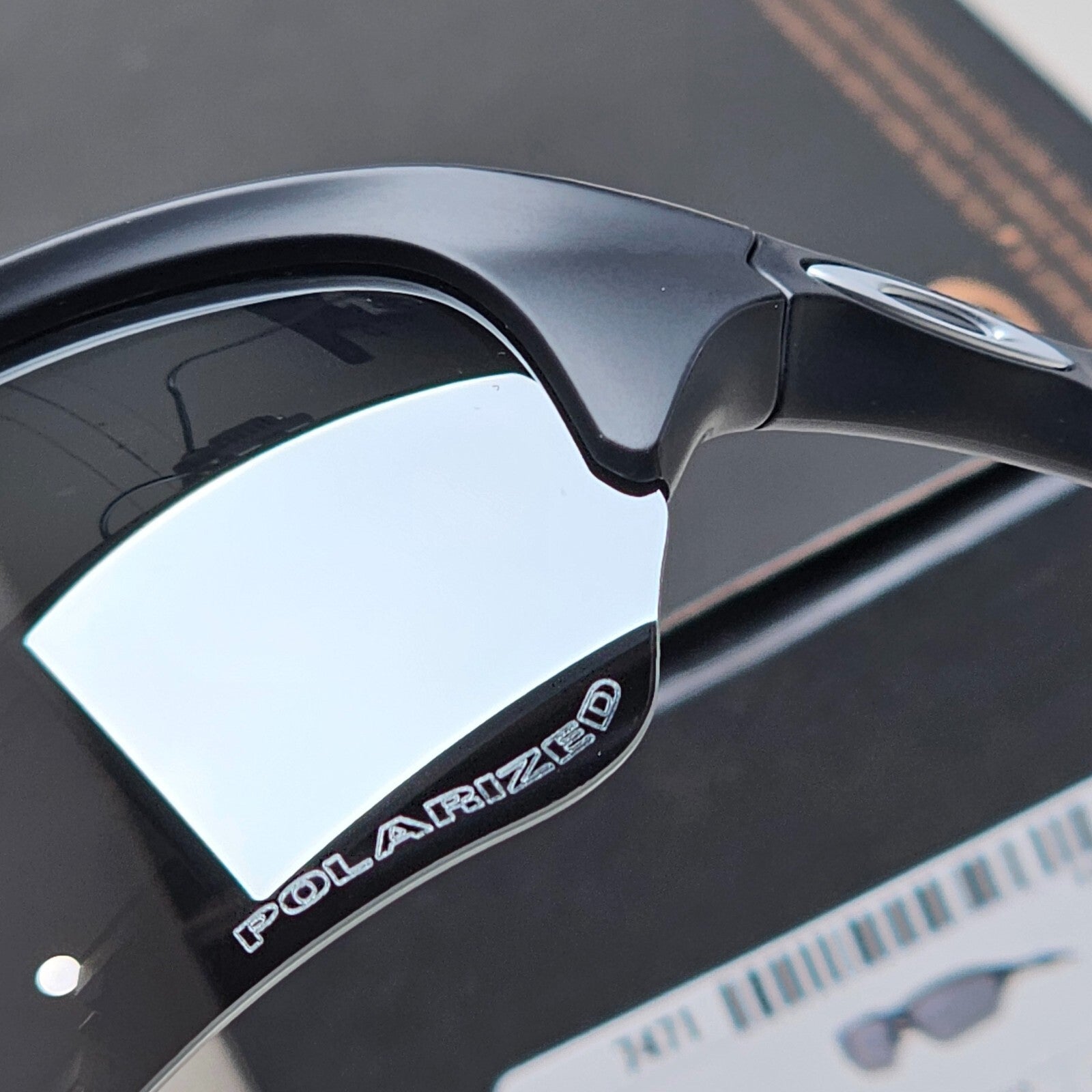 Oakley Sunglasses Polarized Flak Beta Black Matte Iridium Wrap OO 9363 12