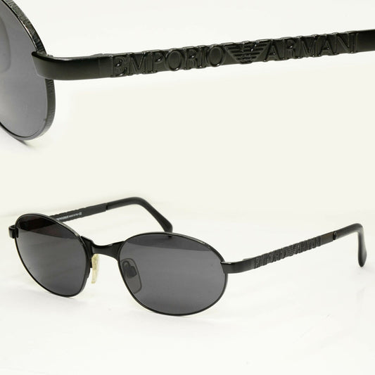 Emporio Armani 1997 Vintage Sunglasses Mens Womens Metal Black Square 107-S 706