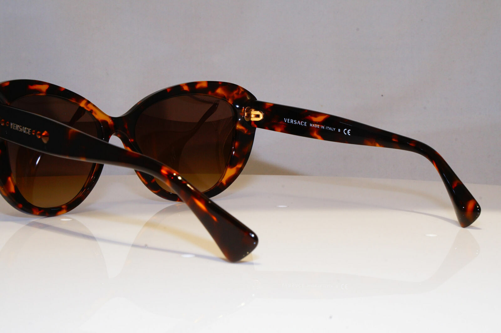 Authentic VERSACE Diamante Boxed Sunglasses Brown Vintage 4309 5148/13 21355