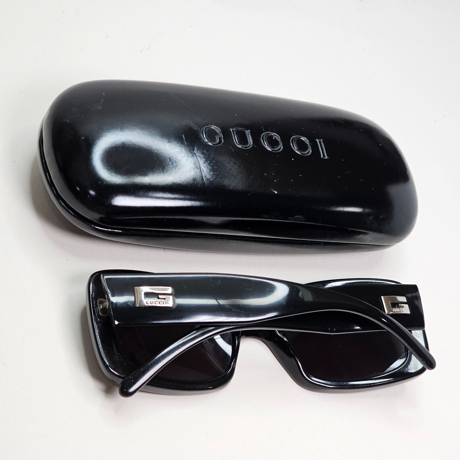 Gucci Sunglasses 1996 Vintage Black Square Retro GG 2407/N/S 807 51mm 230924