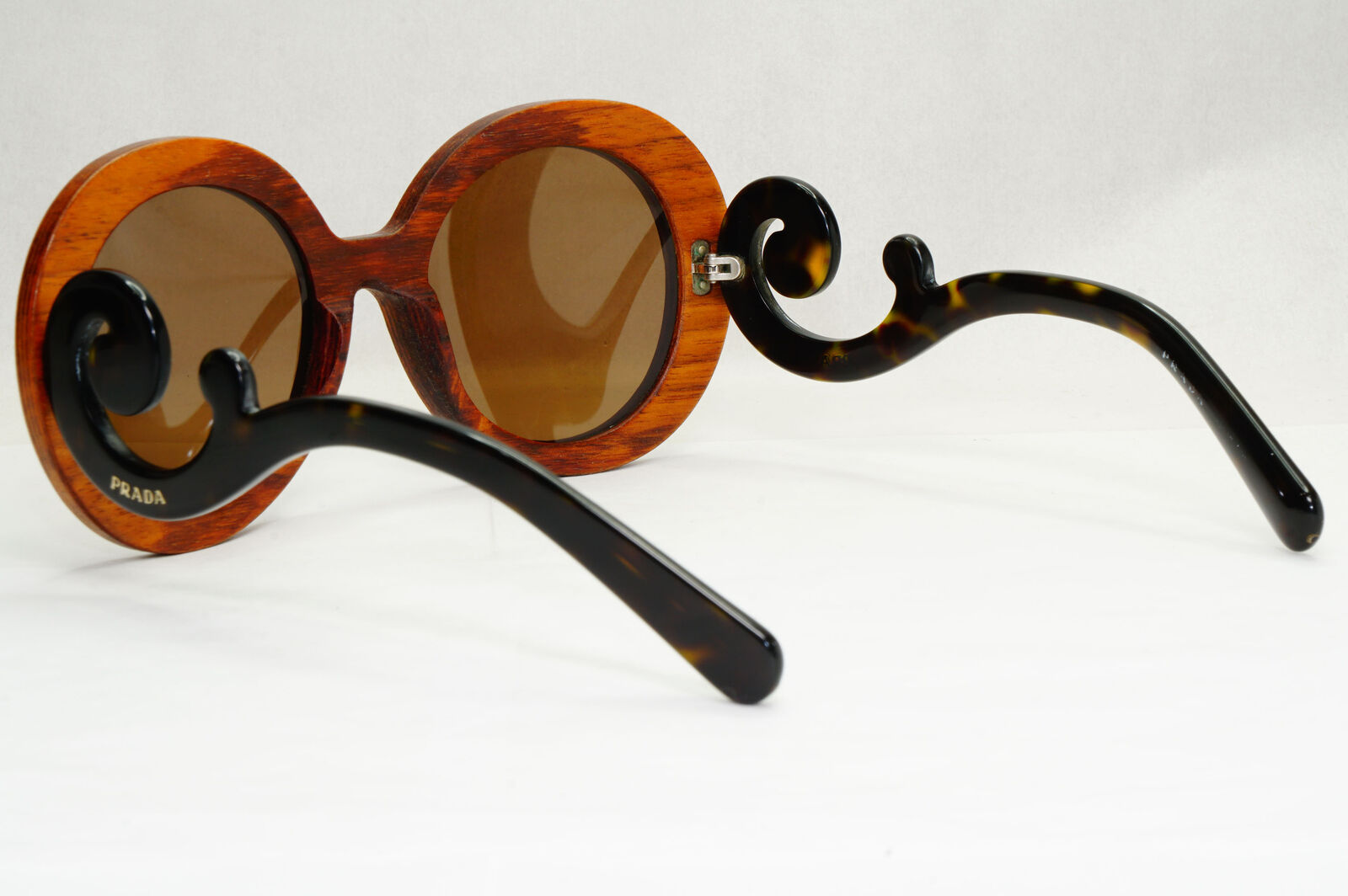 Prada Sunglasses Wood Swirl Raw Edition Brown PR27RS SPR 27R IAM-6S1 120124