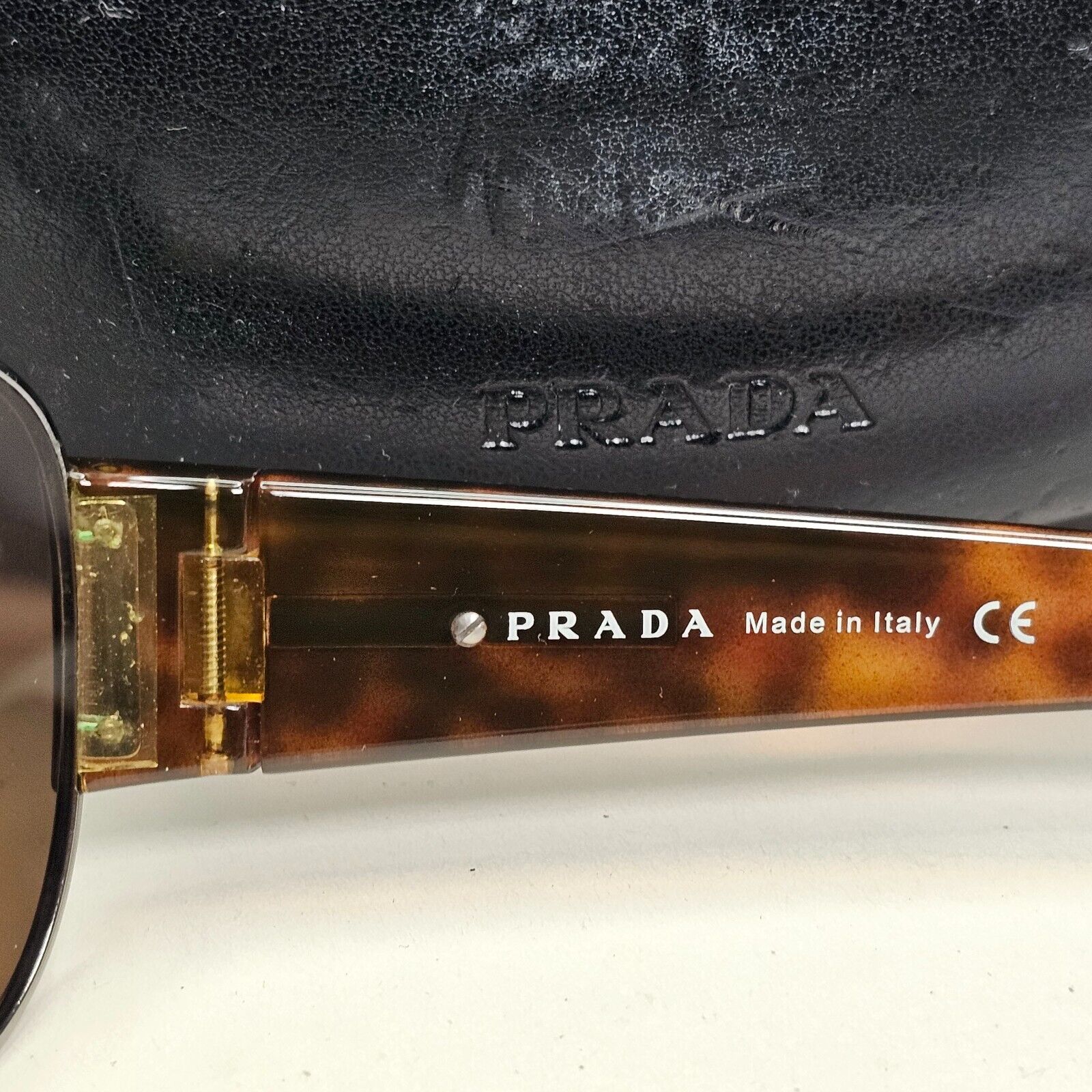 Prada Sunglasses 2006 Vintage Brown Pilot Tortoise PR52GS SPR 52G 5AV-6S1 280924