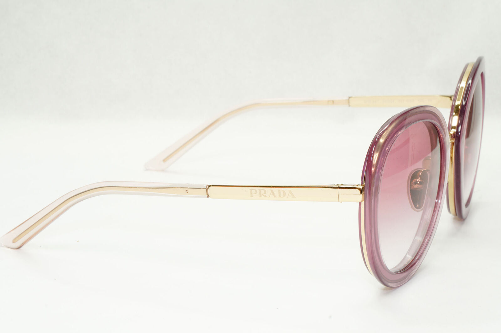 Prada Sunglasses Round Red Opal Buganville Violet Round PR54YS SPR 54Y 05Y-02O