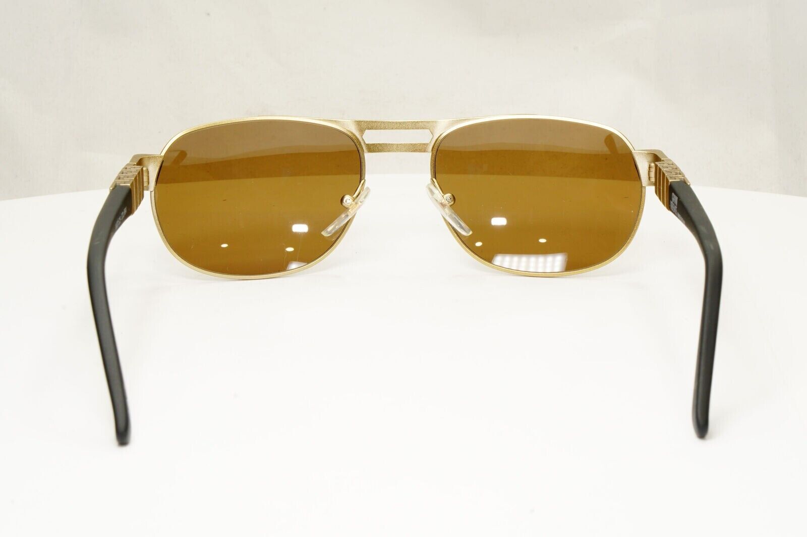Gianni Versace 1996 Vintage Mens Black Gold Pilot Sunglasses MOD S25 COL 86M
