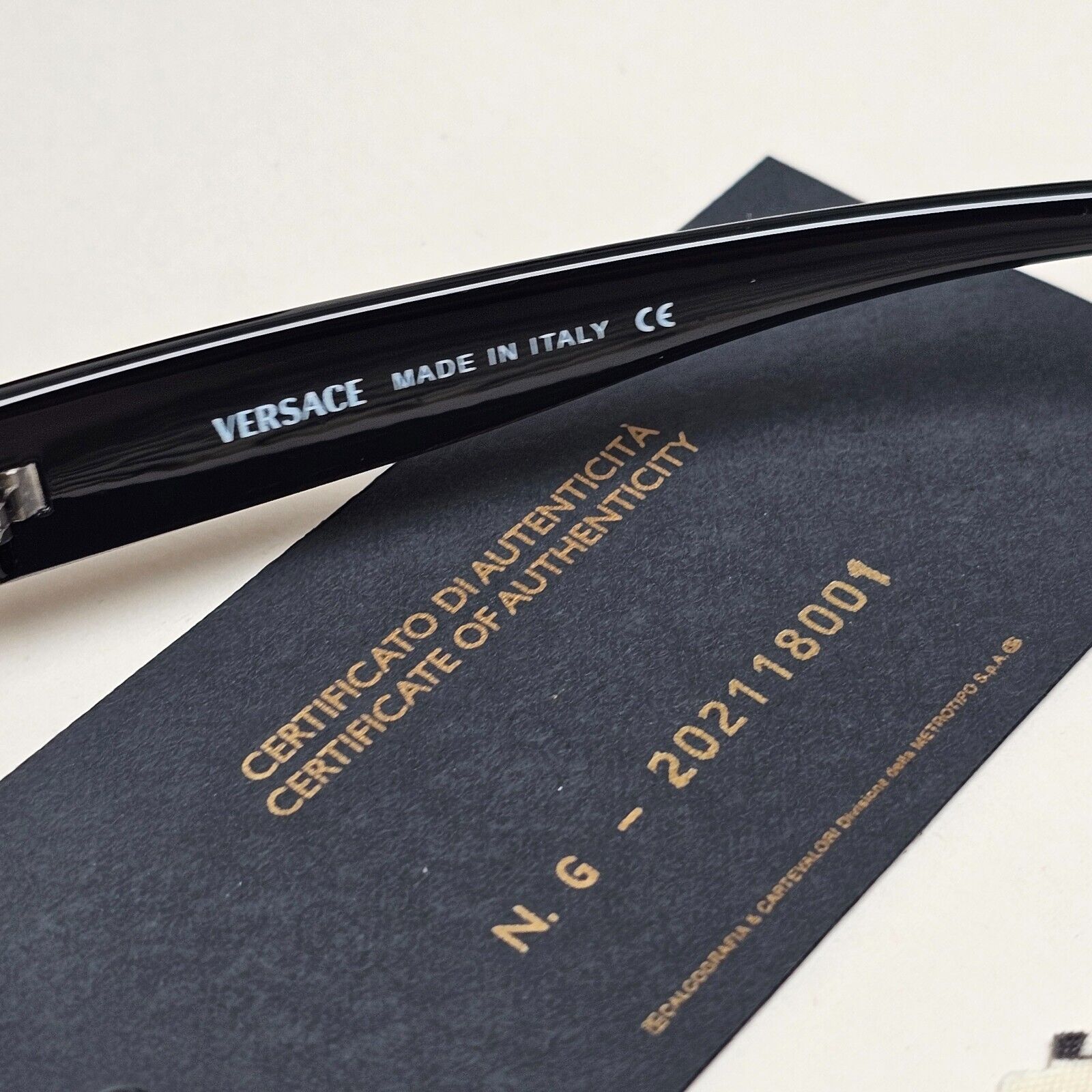 Versace Sunglasses 2004 Vintage Rimless Black Grey MOD 2017 1001/8G 120125