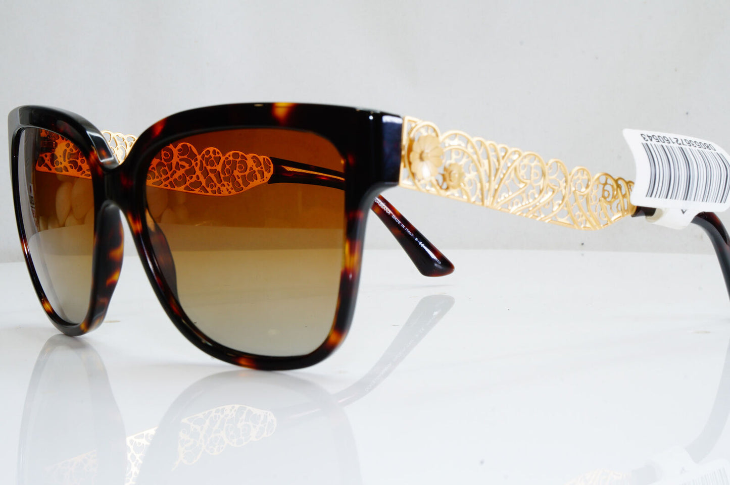 Authentic DOLCE & GABBANA Polarized Sunglasses FLOWERS DG 4212 502/T5 28187