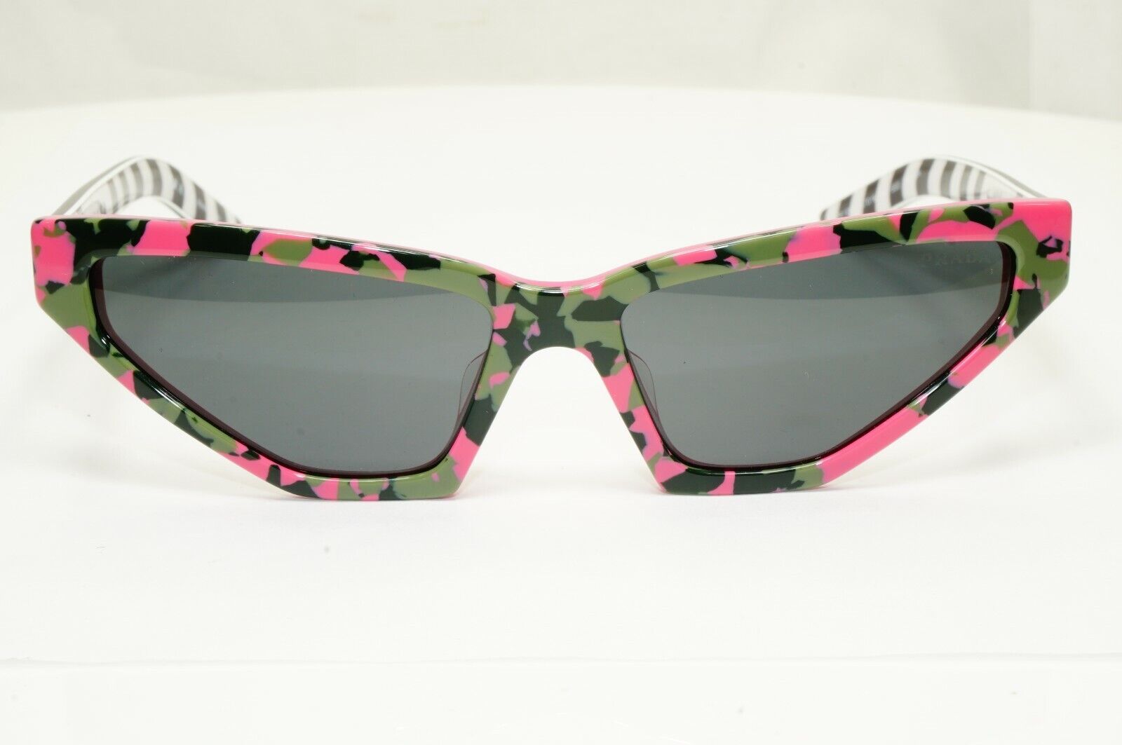 Prada Millenials Sunglasses Pink Black Green Fashion Blogger SPR 12V F 462-5S0