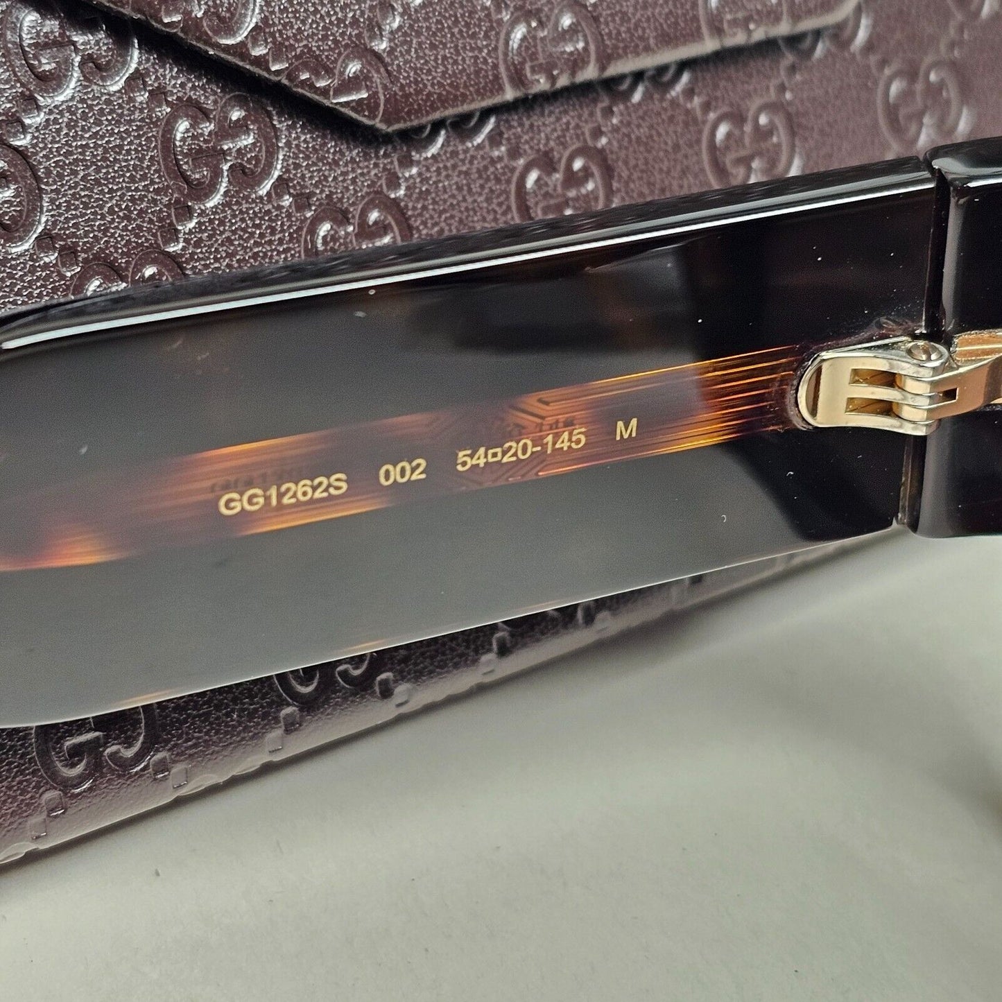 Gucci Sunglasses 2023 Brown Tortosise Square Heavy Thick GG1262S 002 290125